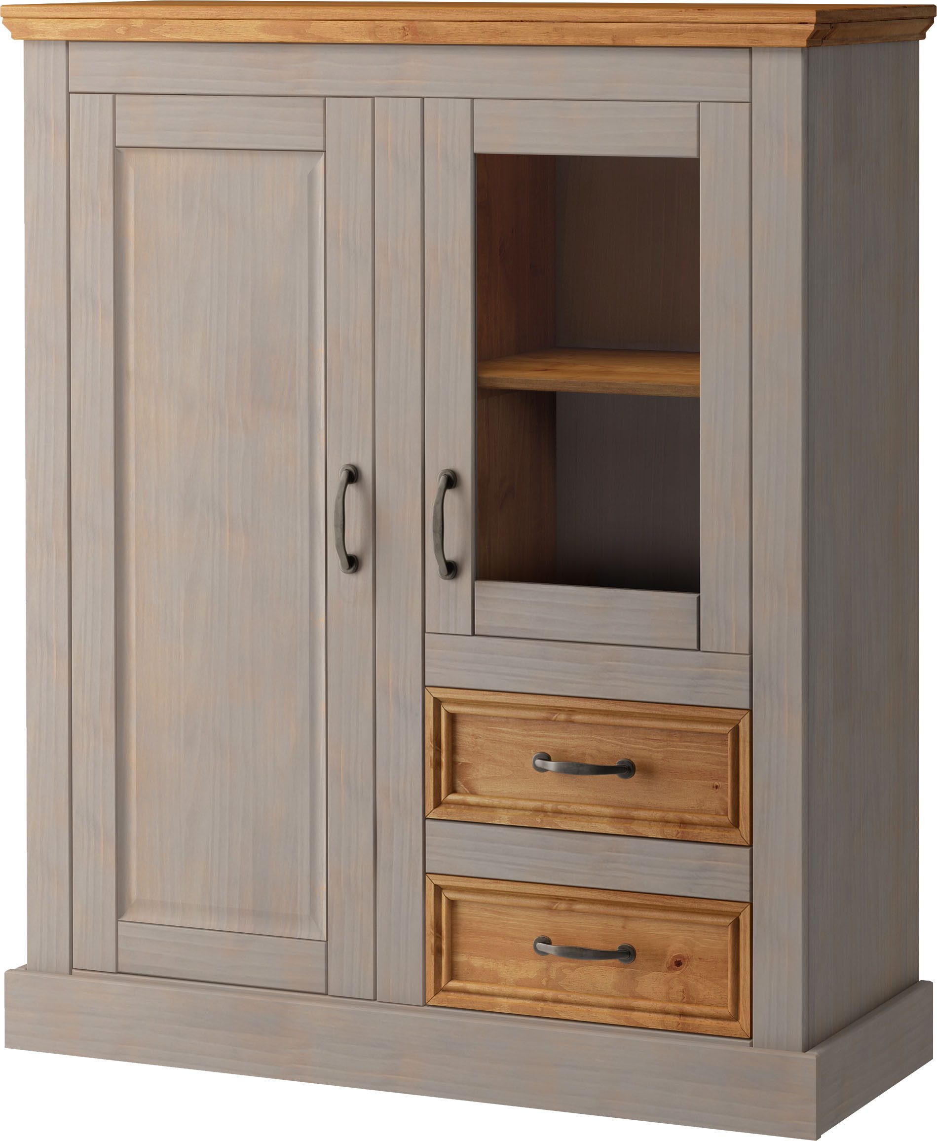 Home affaire Highboard Selma Vitrine, breedte 100 cm