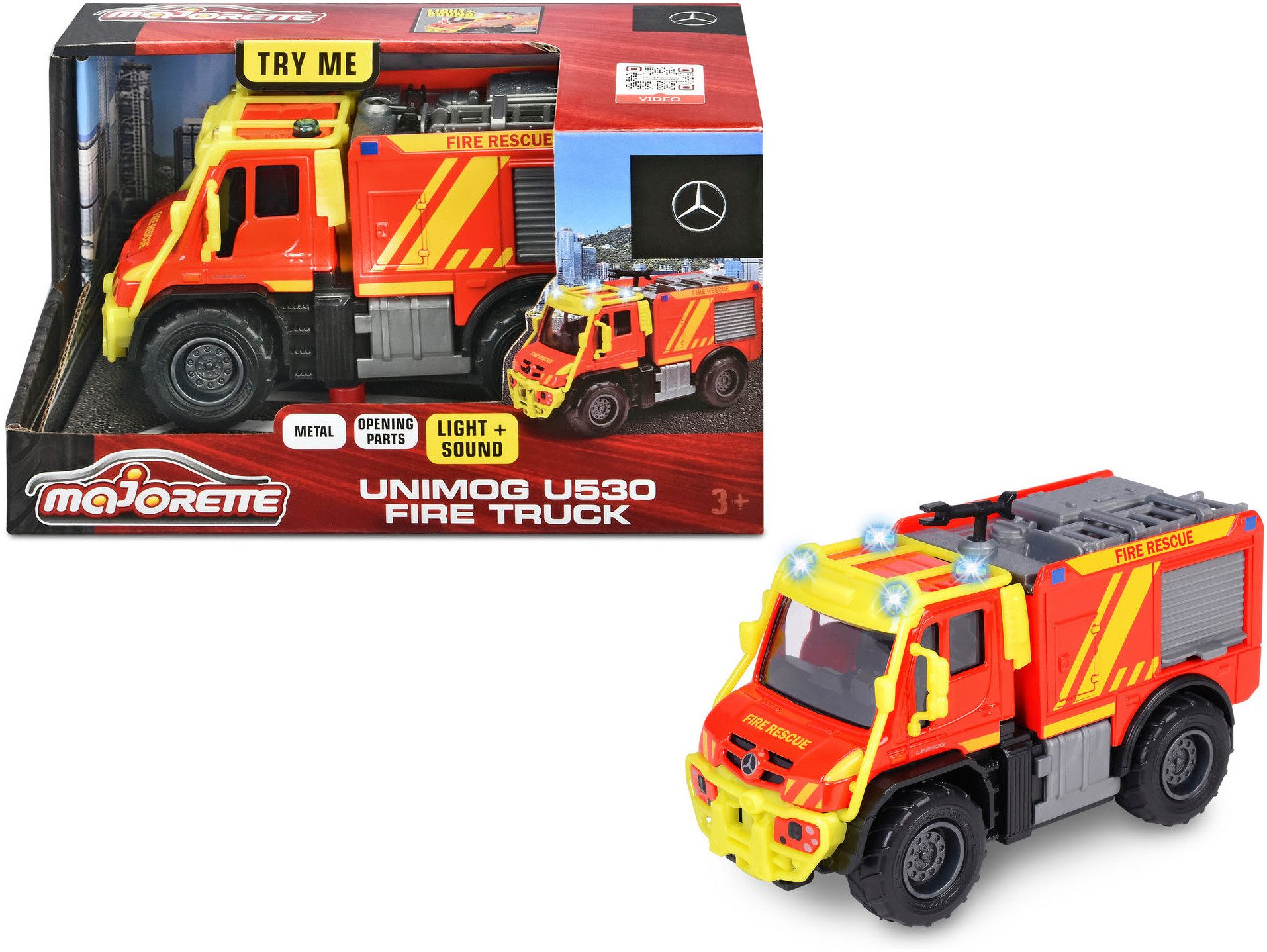 majORETTE Speelgoed-brandweer Unimog U530 Fire Truck