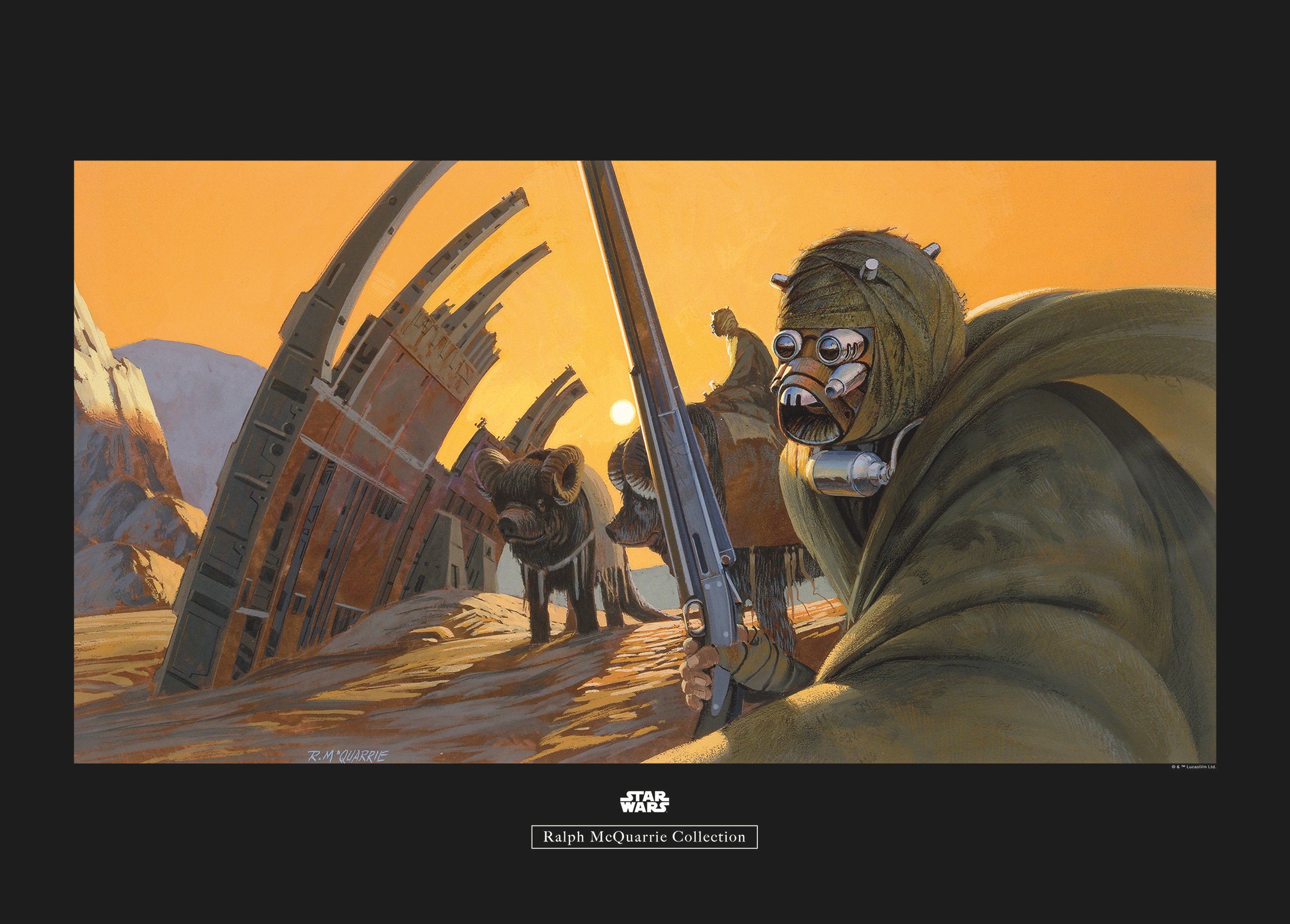 Komar wanddecoratie Star Wars Classic RMQ Tusken, zonder lijst