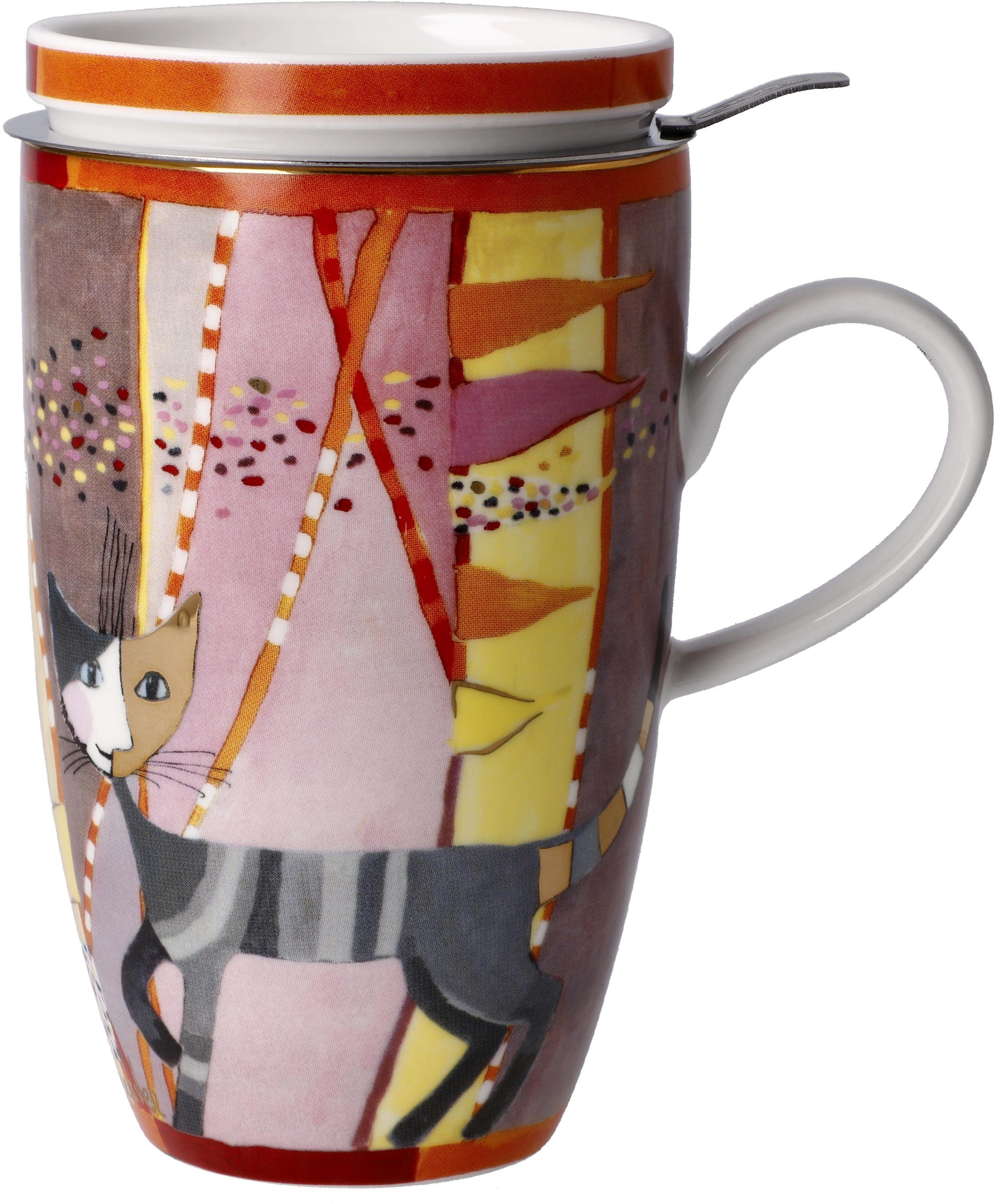 Goebel Kopje Woonaccessoires Theekop met deksel en filter, metaal, Rosina Wachtmeister - Sottosopra