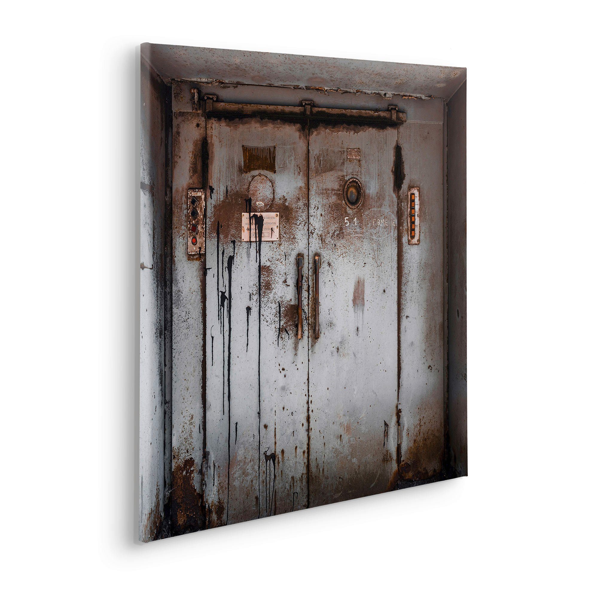 Komar Artprint op linnen Keilrahmenbild Doorface Größe 60 x 60 cm (set)