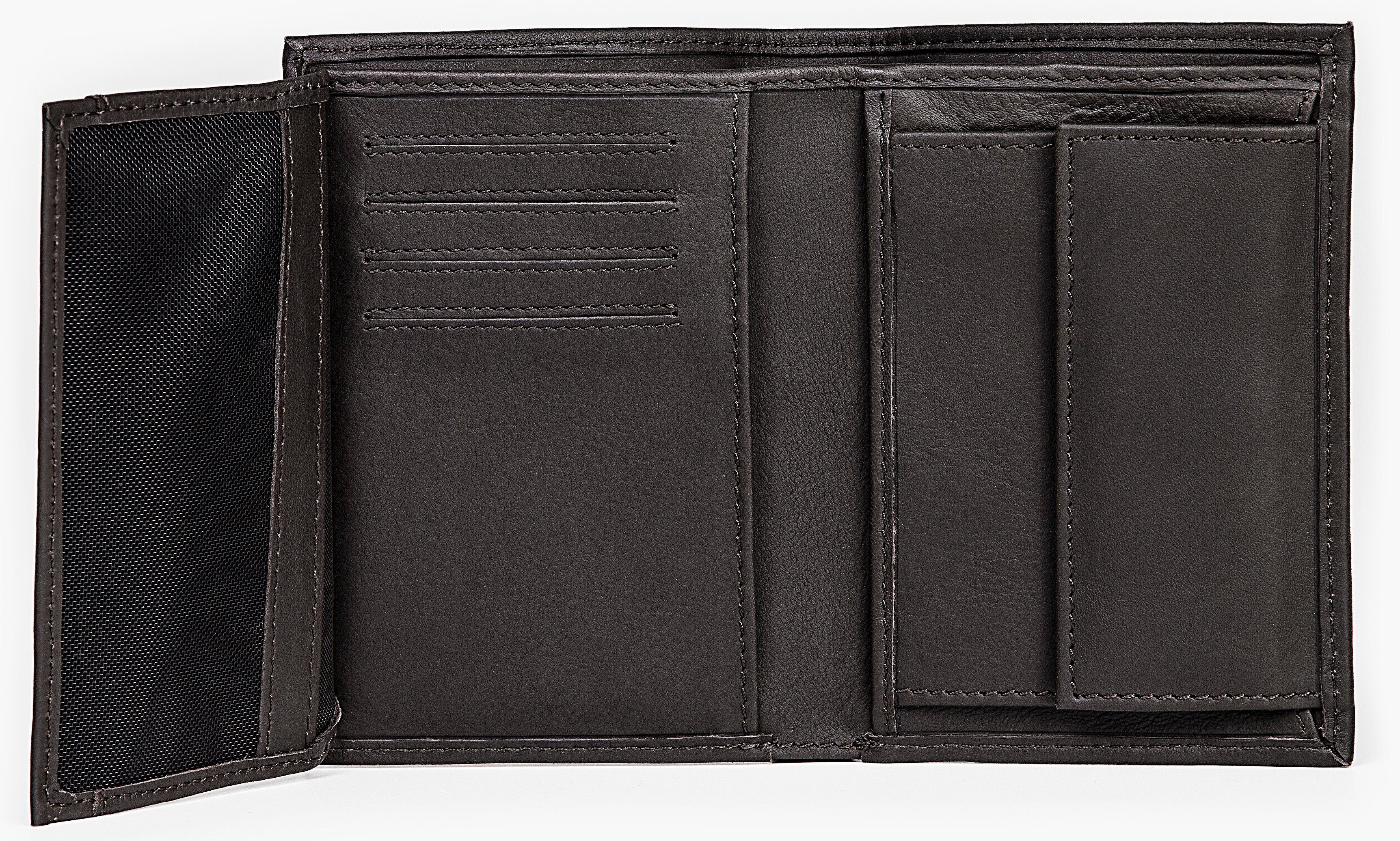 Levi's® Portemonnee VINTAGE TWO HORSE VERTICAL COIN WALLET met mooie embossing herenportemonnee van leer