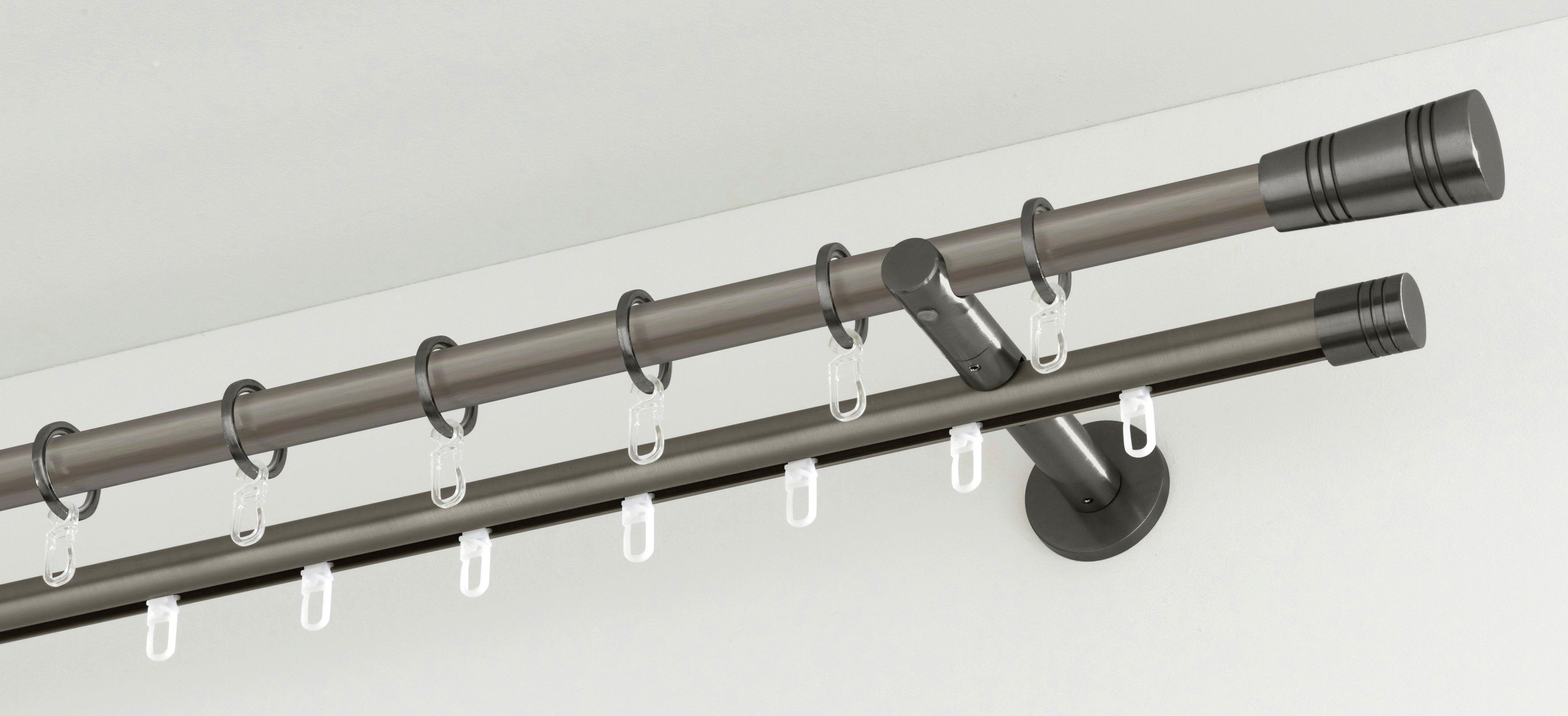 GARDINIA Gordijnroede Rail binnenin I Serie enkelprogramma Chicago Ø 20 mm, zonder accessoires (1 stuk)