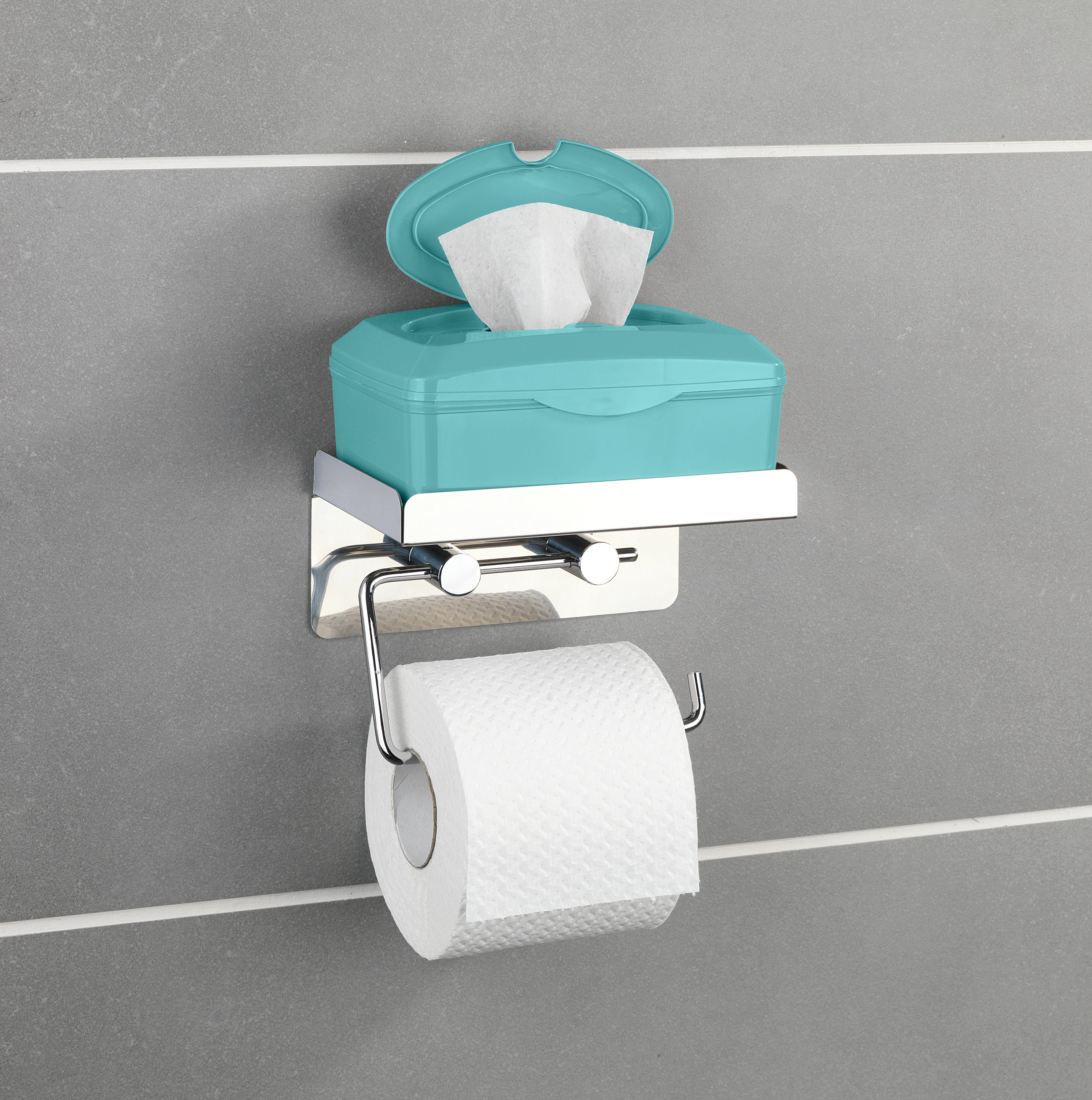 WENKO Toiletrolhouder 2-in-1-combinatie