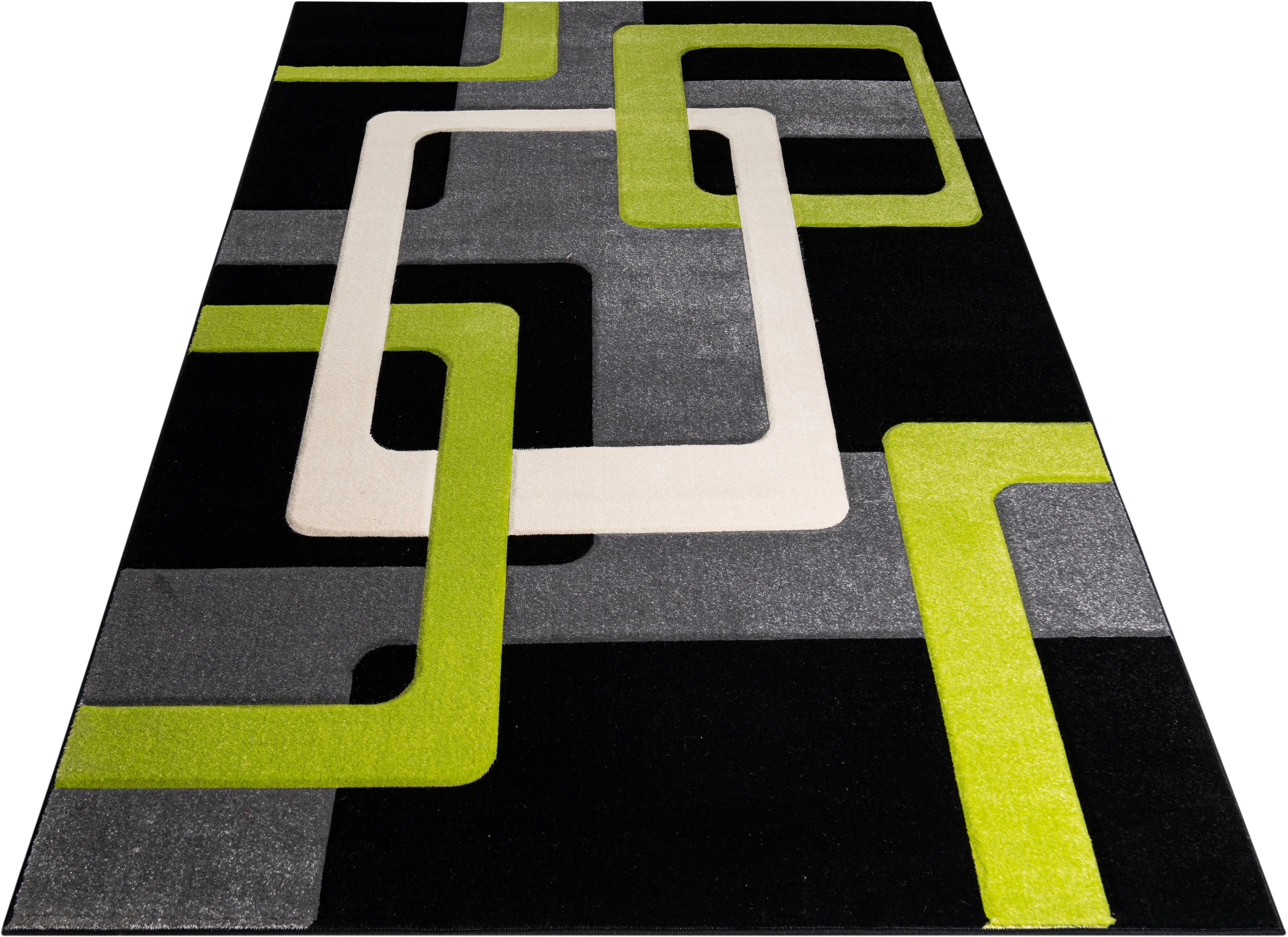 my home Vloerkleed Maxim Hoog-laag effect, kortpolig, 3D-ontwerp, klantenfavoriet