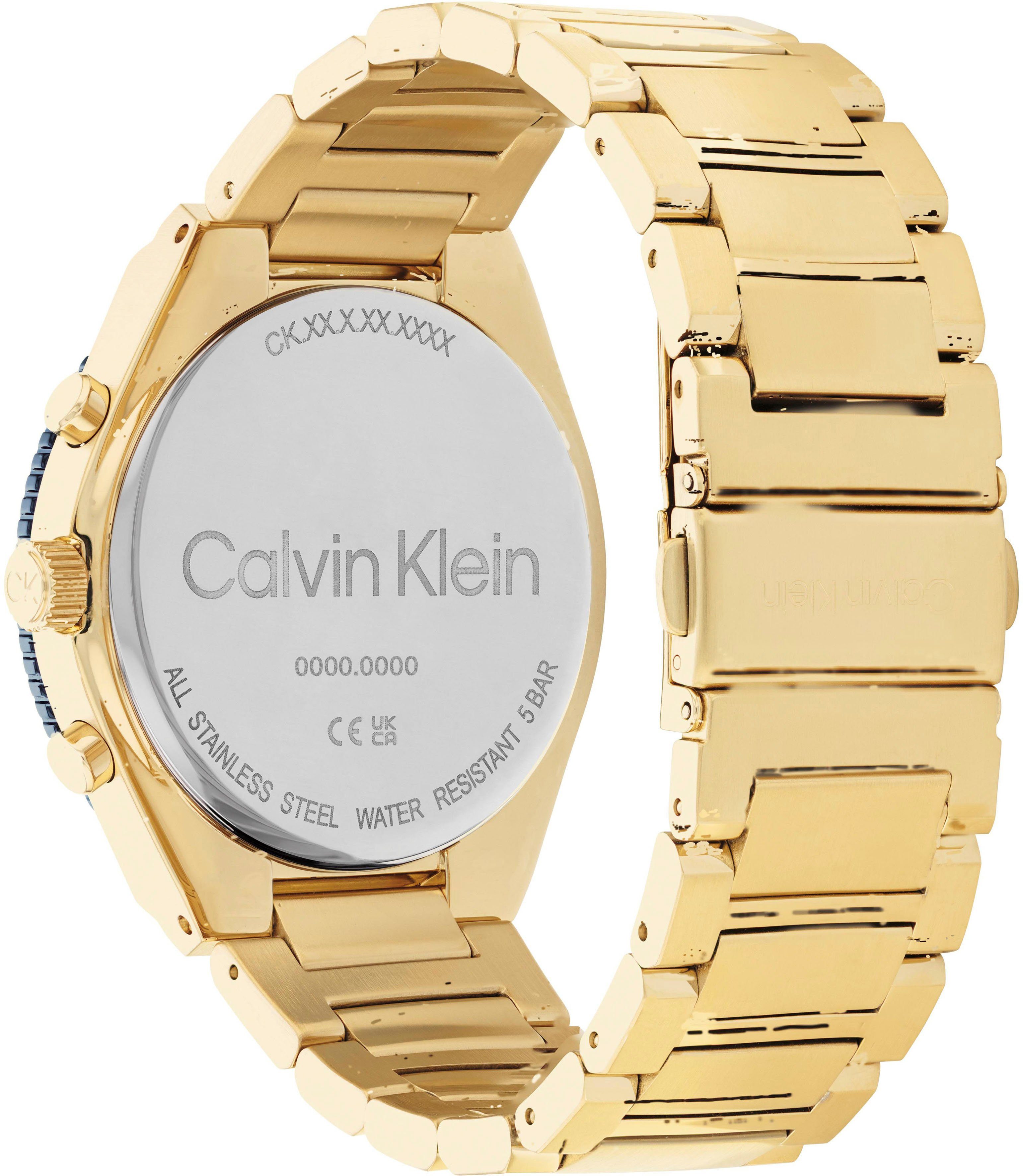 Calvin Klein Multifunctioneel horloge Sport Quartz horloge, armbanduhr, herenhorloge, datum, roestvrijstalen band