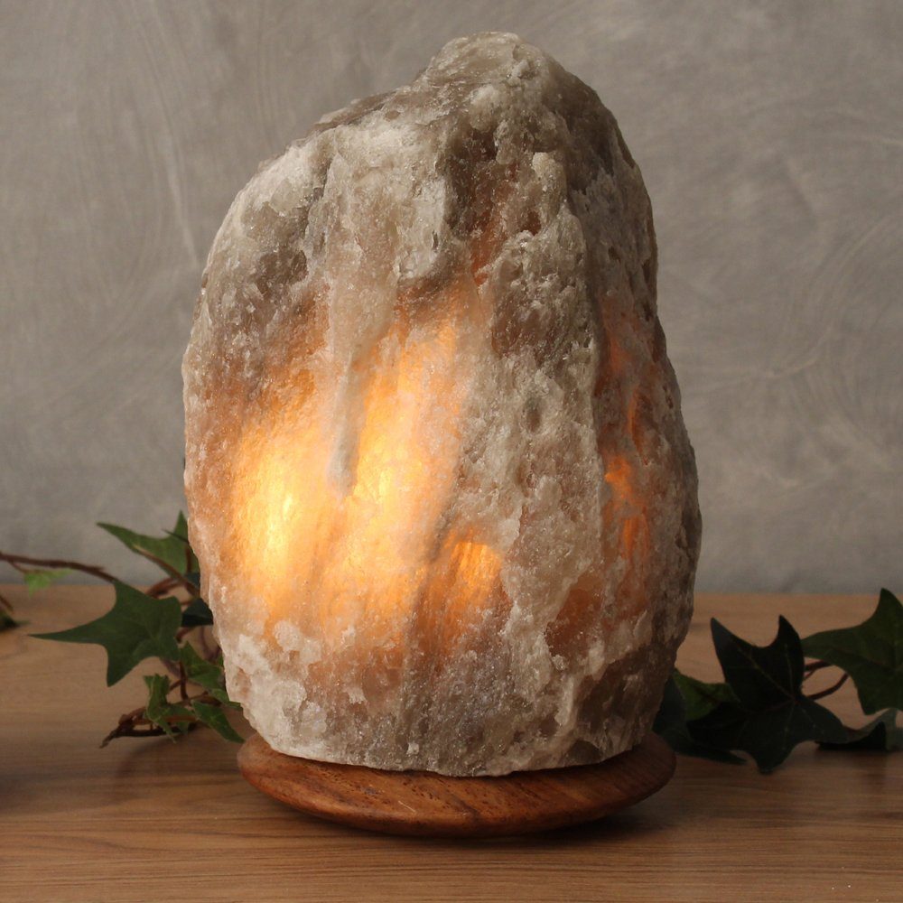 HIMALAYA SALT DREAMS Zoutkristal-tafellamp Rock Met de hand gemaakt - iedere steen is uniek, H: ca.18 cm, ca.2-3 kg