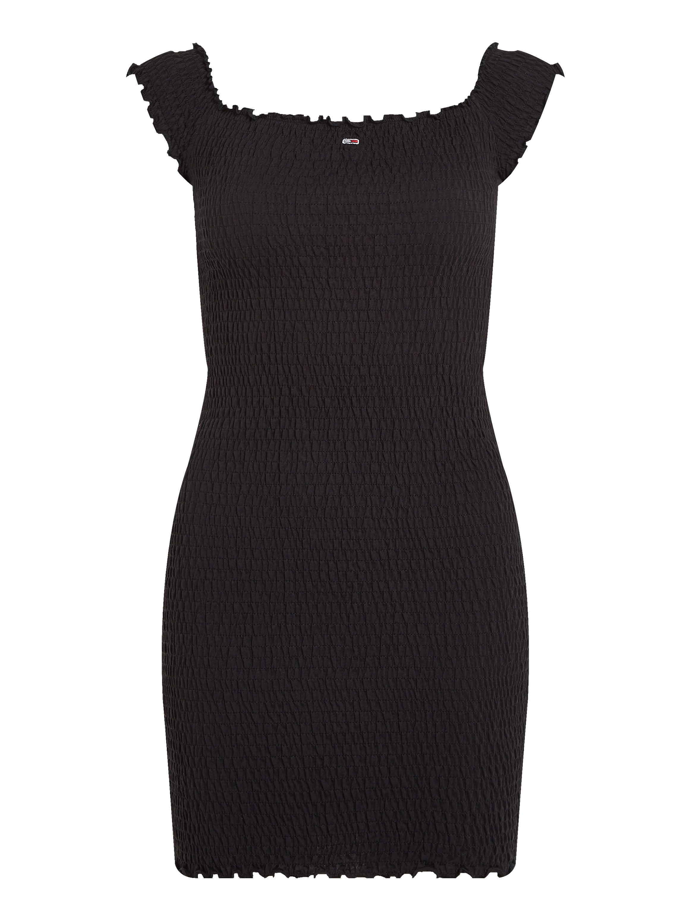 TOMMY JEANS Jerseyjurk TJW SMOCK BODYCON DRESS