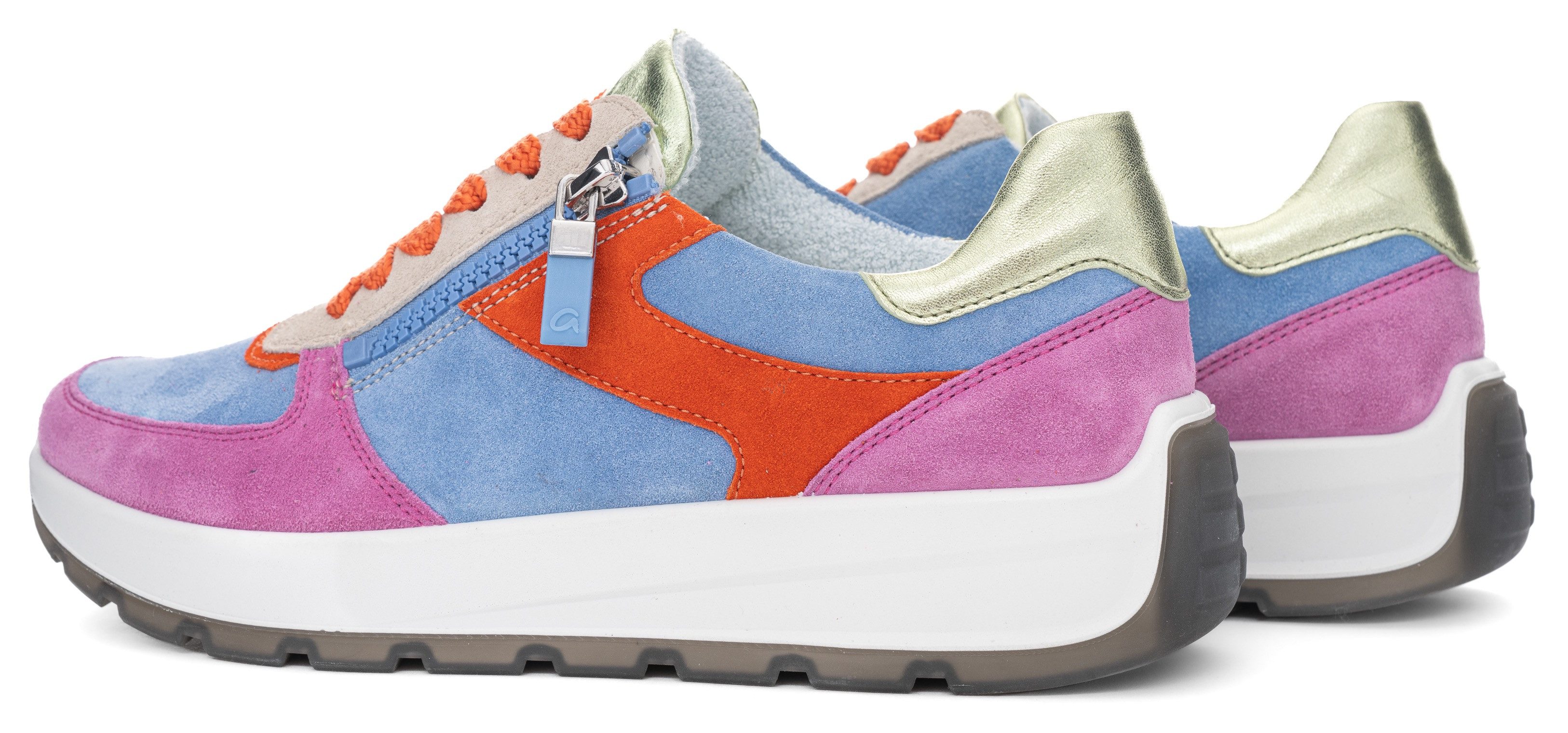 Ara Sneakers met sleehak New York , pride sneaker, veterschoen in comfortabele breedte h (= zeer breed)