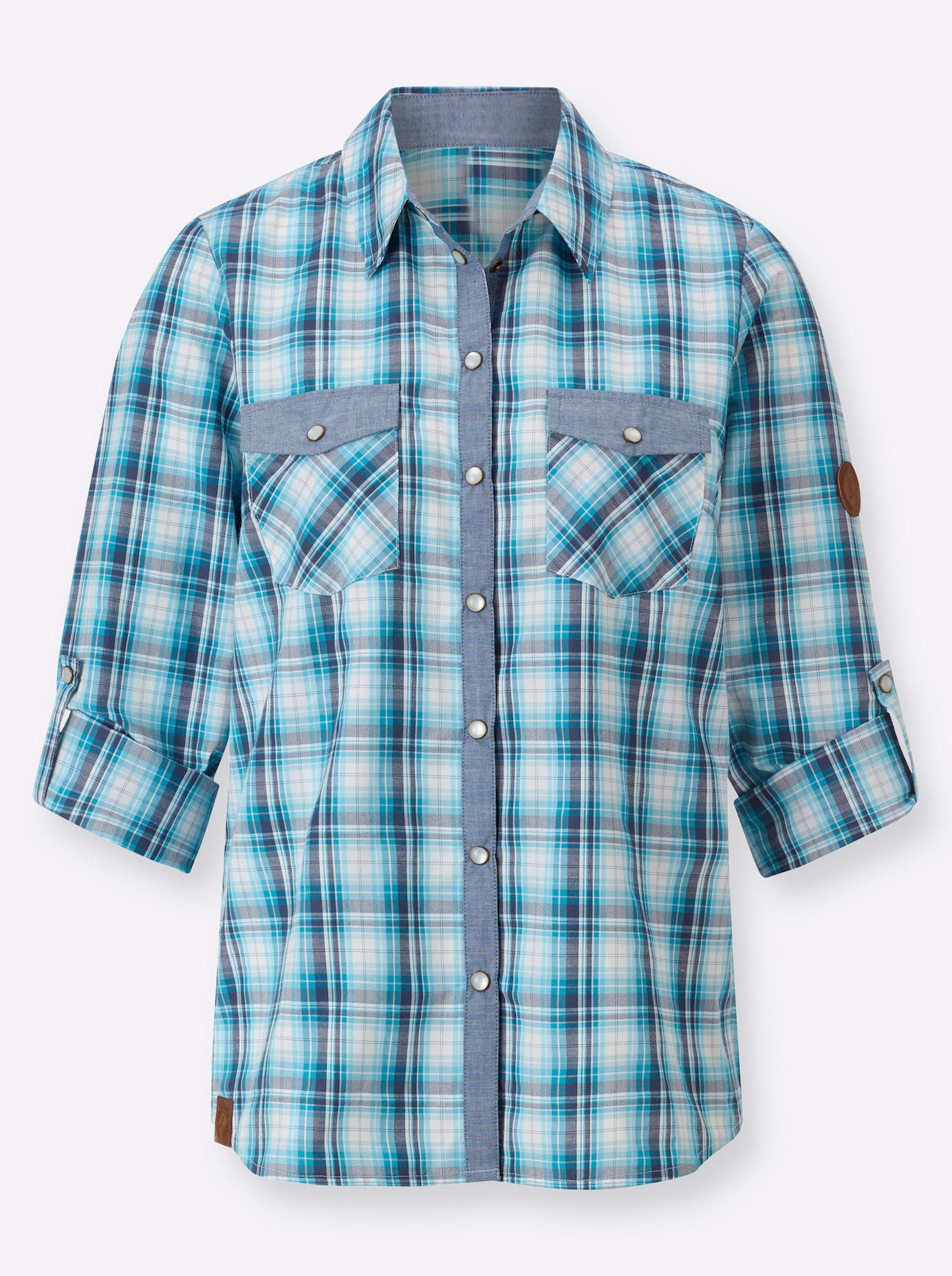 Casual Looks Geruite blouse