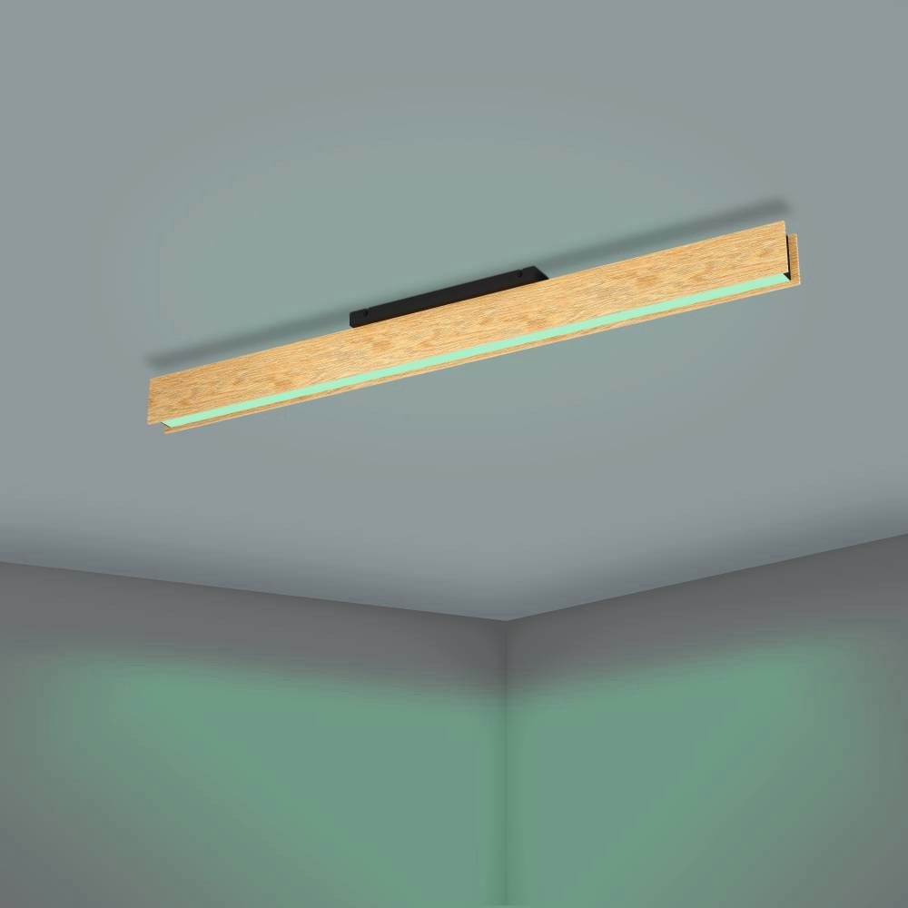EGLO Plafondlamp ANCHORENA-Z App en spraakbesturing Alexa, RGB, FSC100HB, dimbaar, plafondlamp (1 stuk)