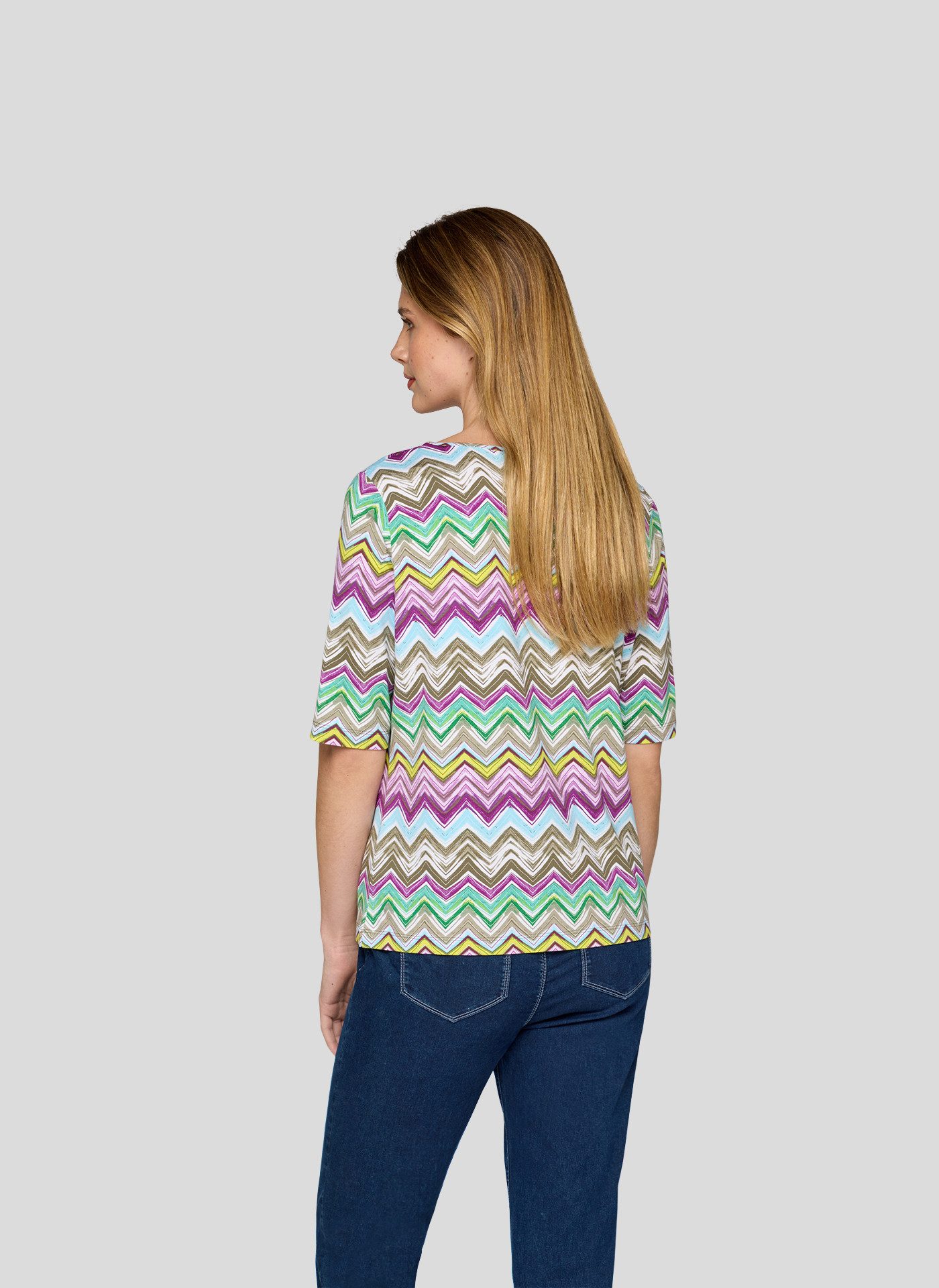 Rabe Shirt met ronde hals met grafisch patroon