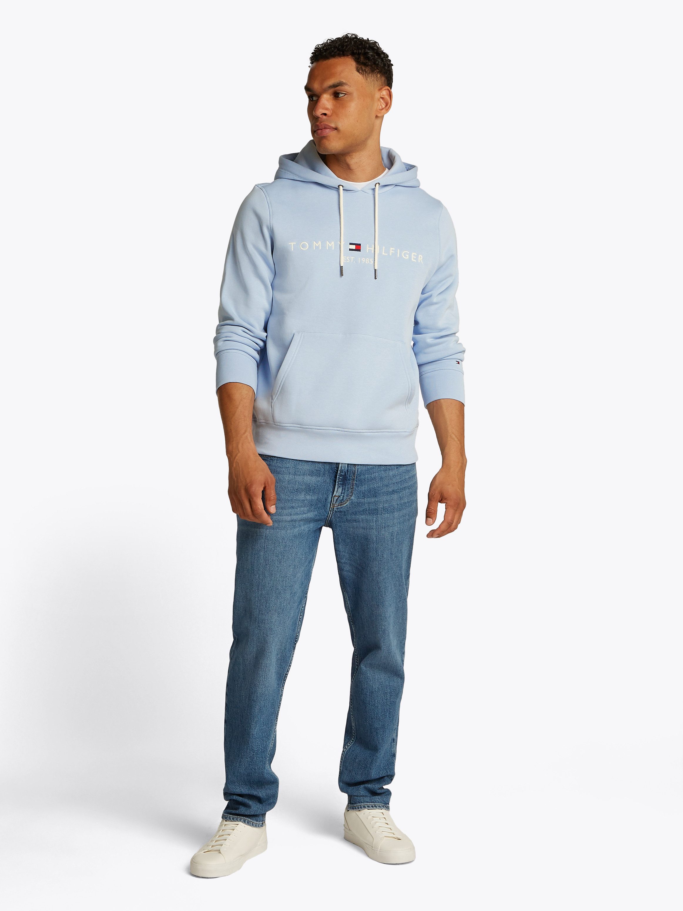 Tommy Hilfiger Hoodie TOMMY LOGO HOODY met capuchon en kangoeroezak