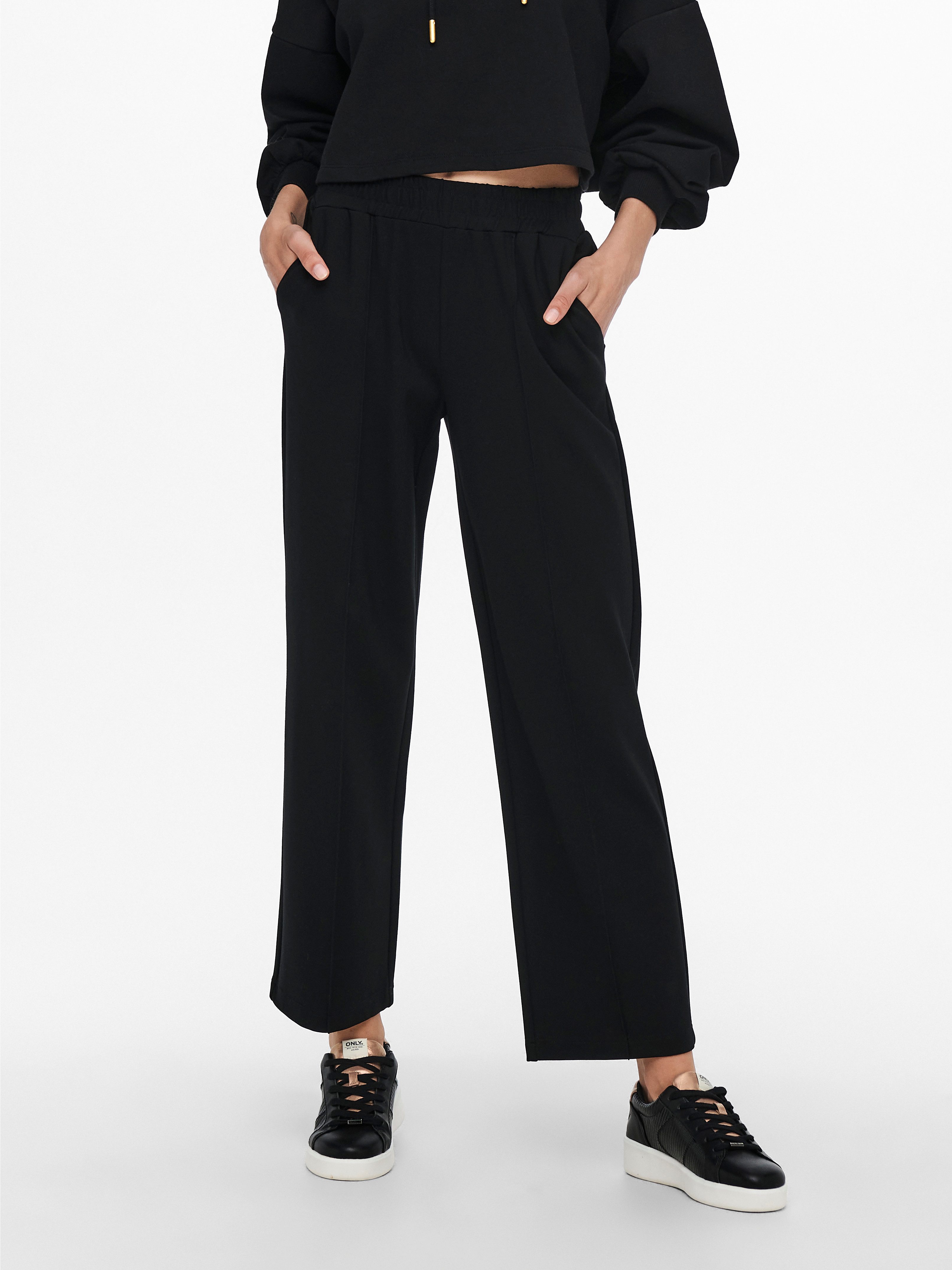 Only Jogpants ONLPOPTRASH-SUKI LIFE MW PANT PNT dames sweatbroeken maat XL zwart