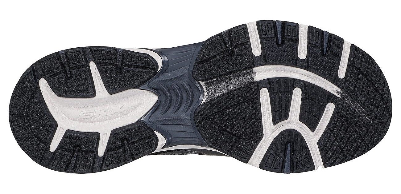 Skechers Slip-on sneakers STAMINA SPORT Retro sneaker, veterschoen met metallic accenten