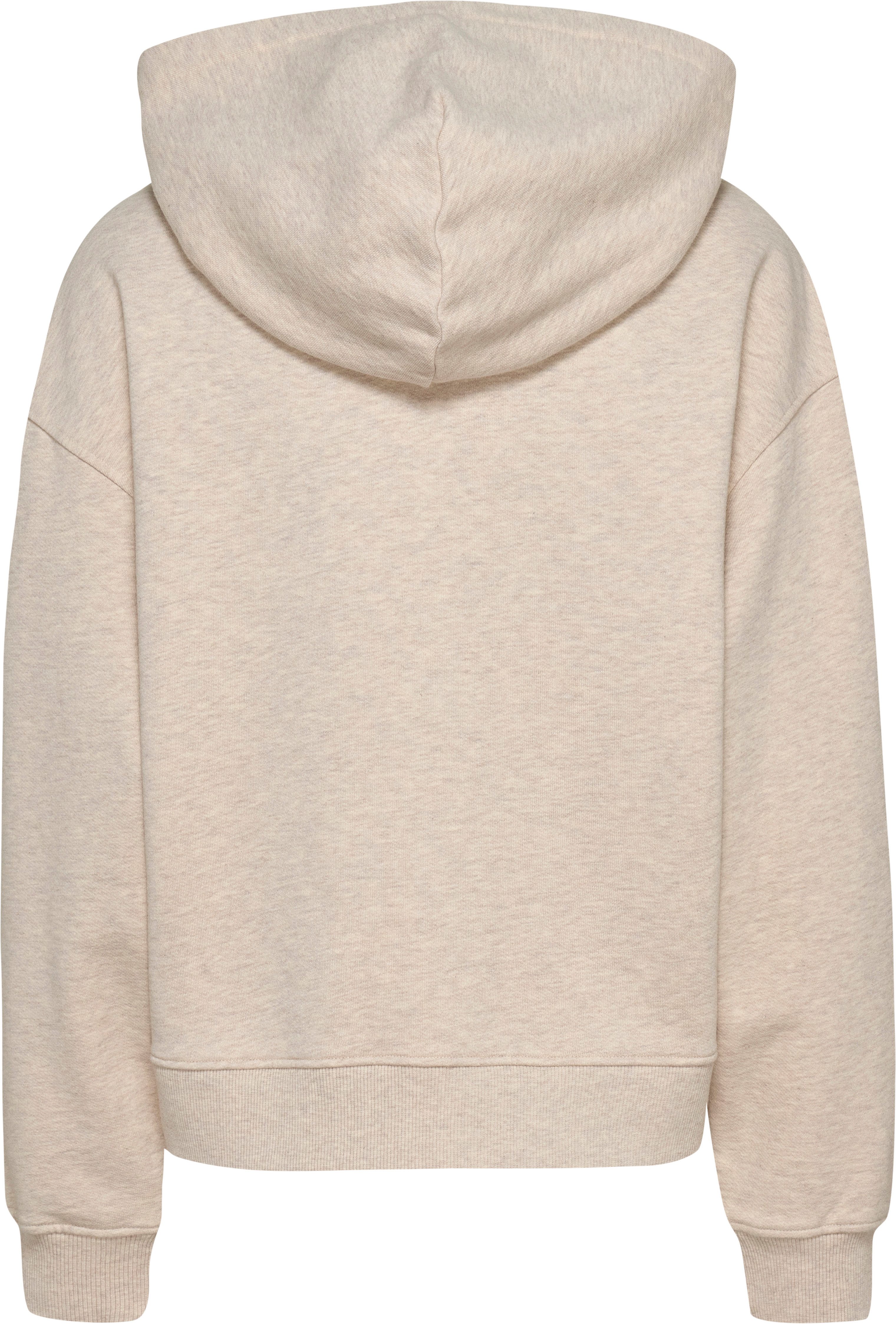 Tommy Jeans Curve Sweatshirt TJW BOXY BADG in grote maten, 2-weg rits, met logoborduring