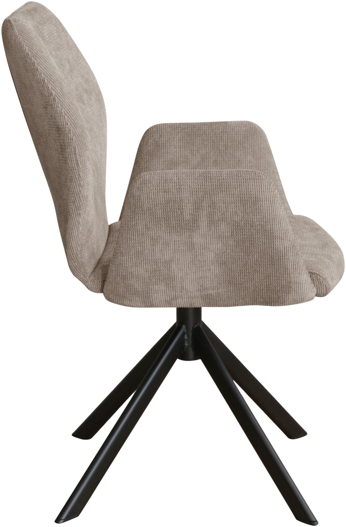 Home affaire Stoel met armleuningen Hacienda moderne cordbekleding (set)