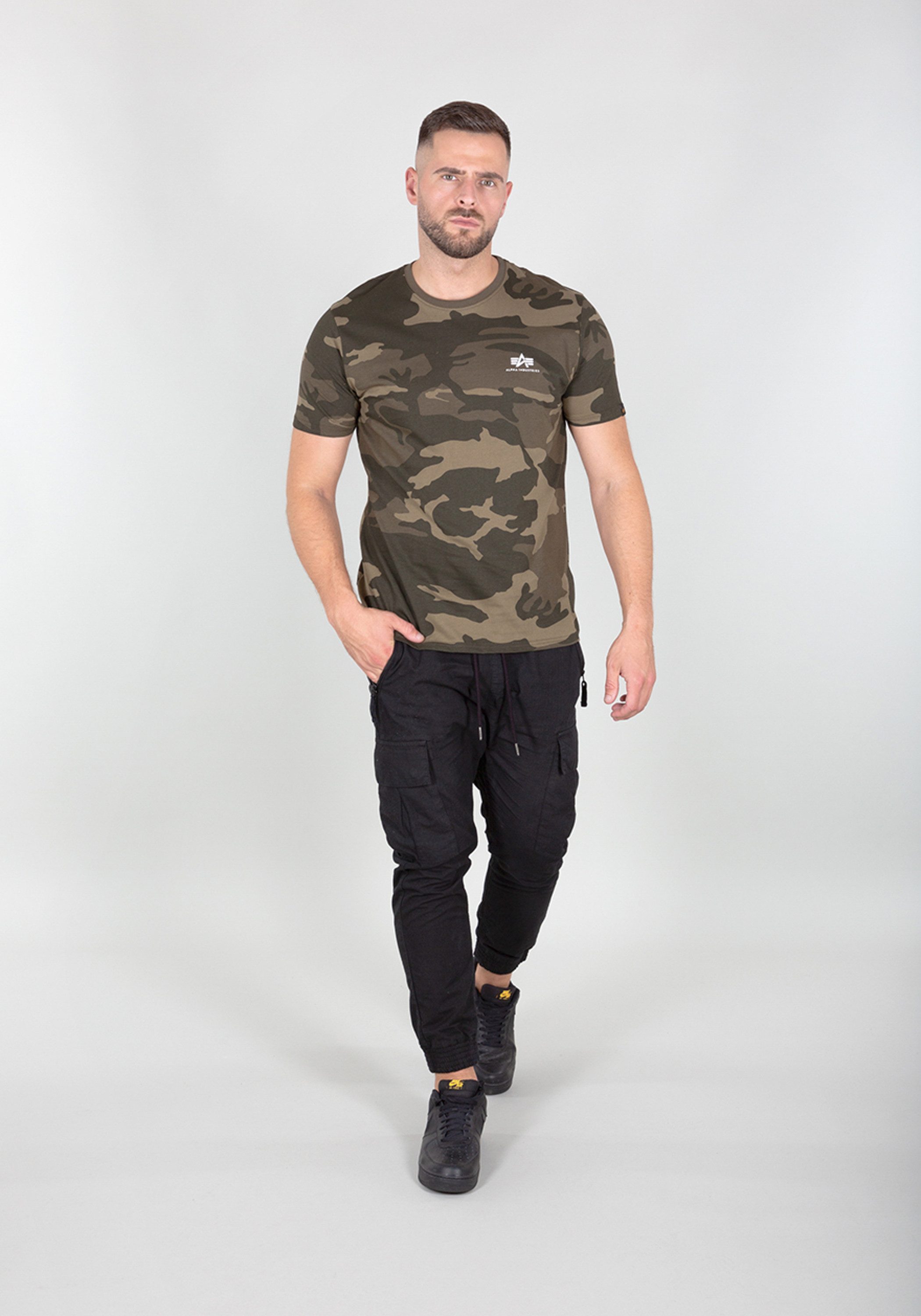 Alpha Industries T-shirt Backprint T-Shirt Camo