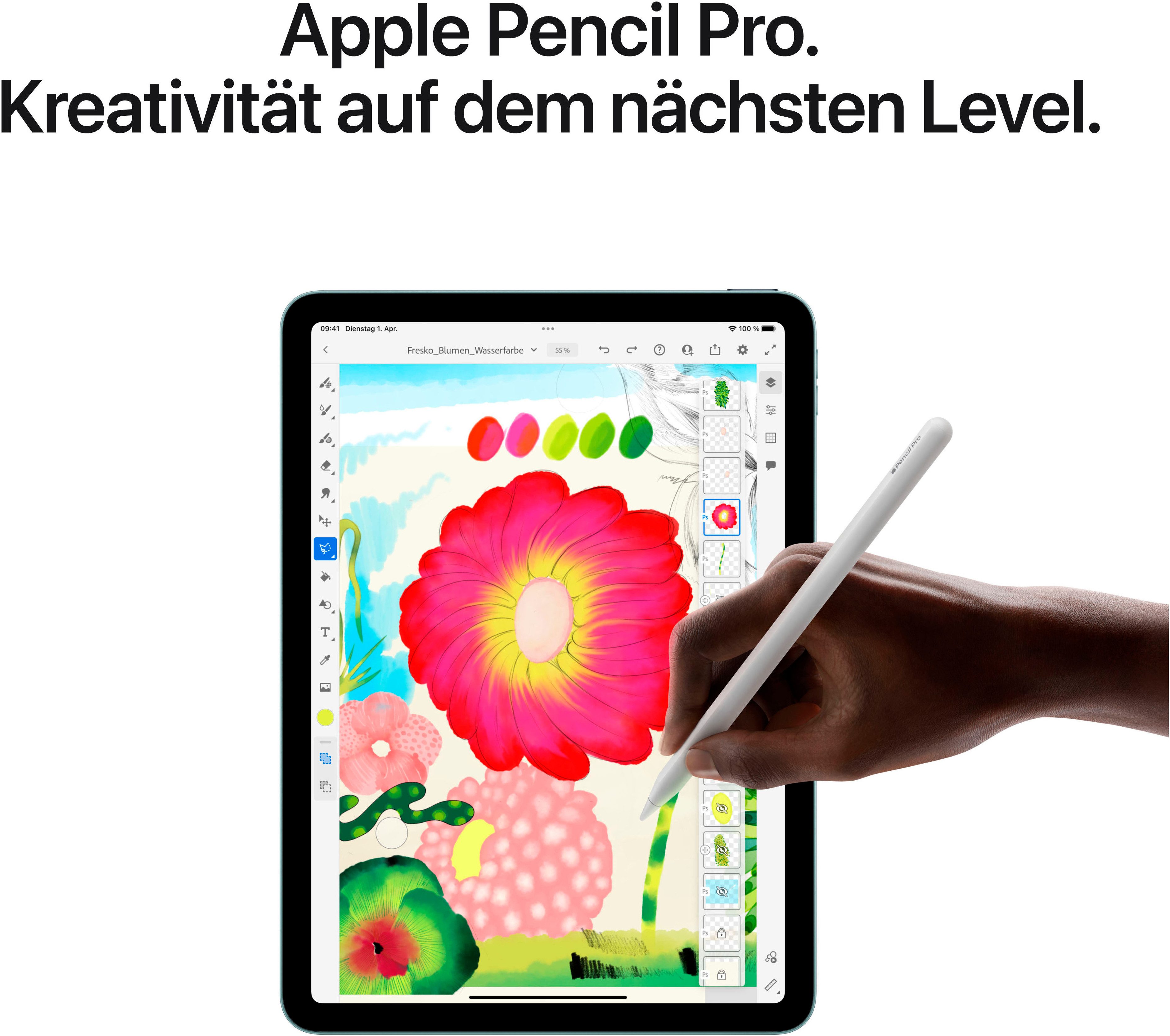Apple Tablet 13" iPad Air Wi-Fi, 12,9", iPadOS