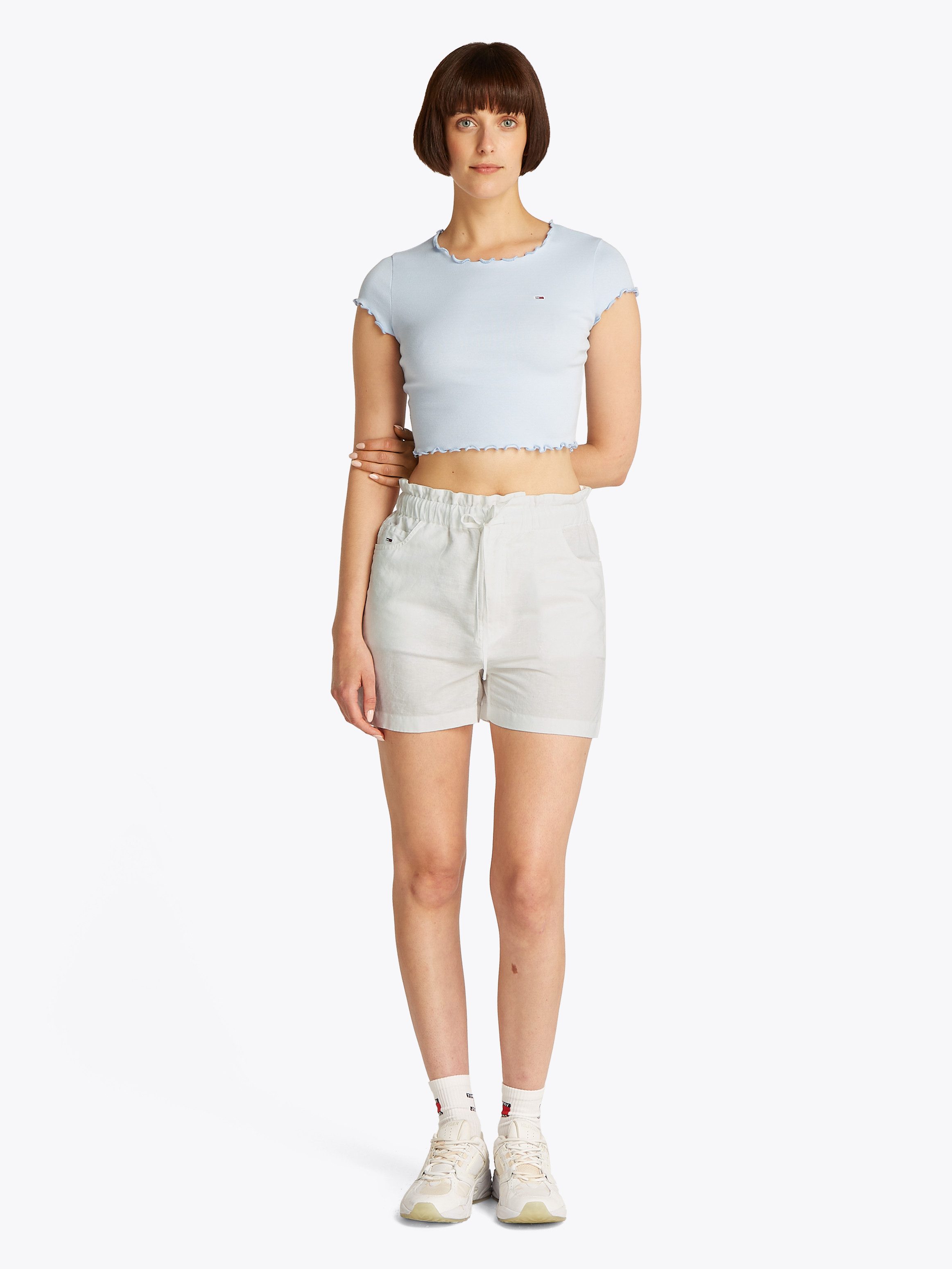 TOMMY JEANS Short TJW COTTON LINEN SHORT