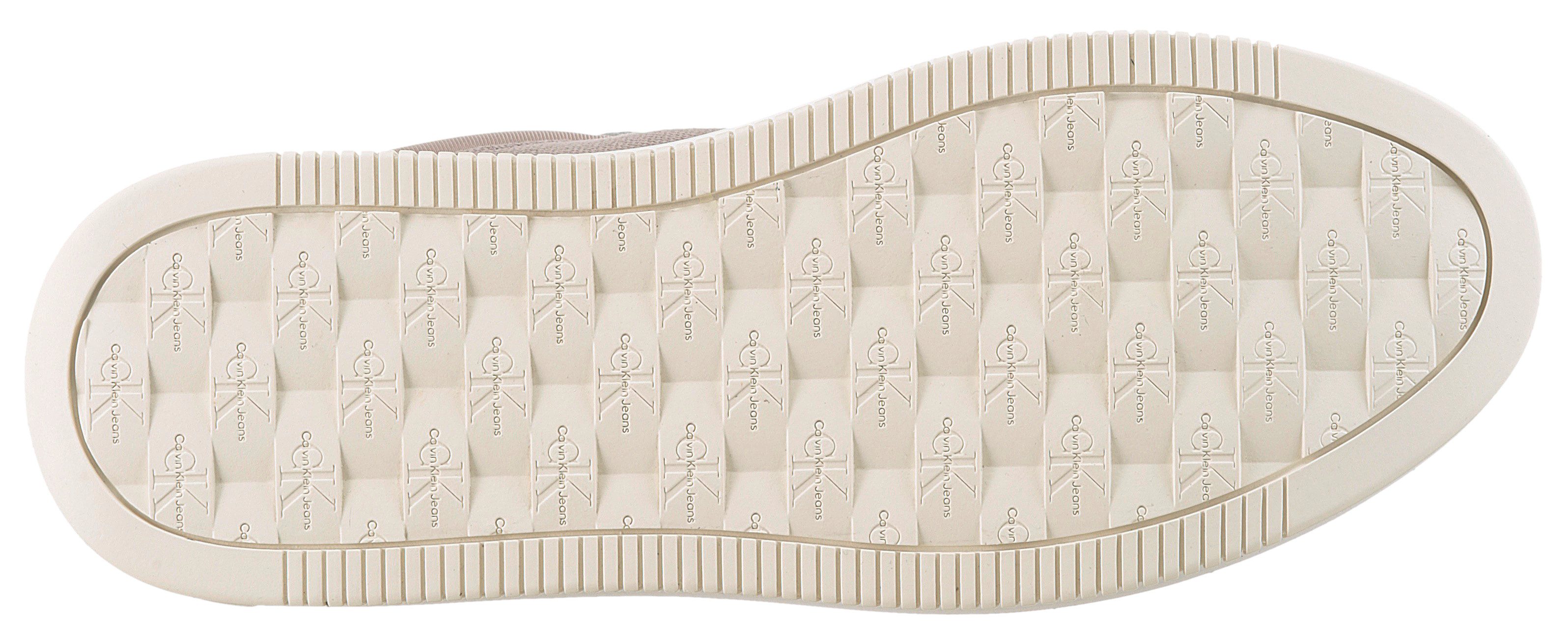 Calvin Klein Plateausneakers BOLD FLATF LOW MIX MG MEDIA veterschoenen, vrijetijdsschoen, lage schoen met zijlogo