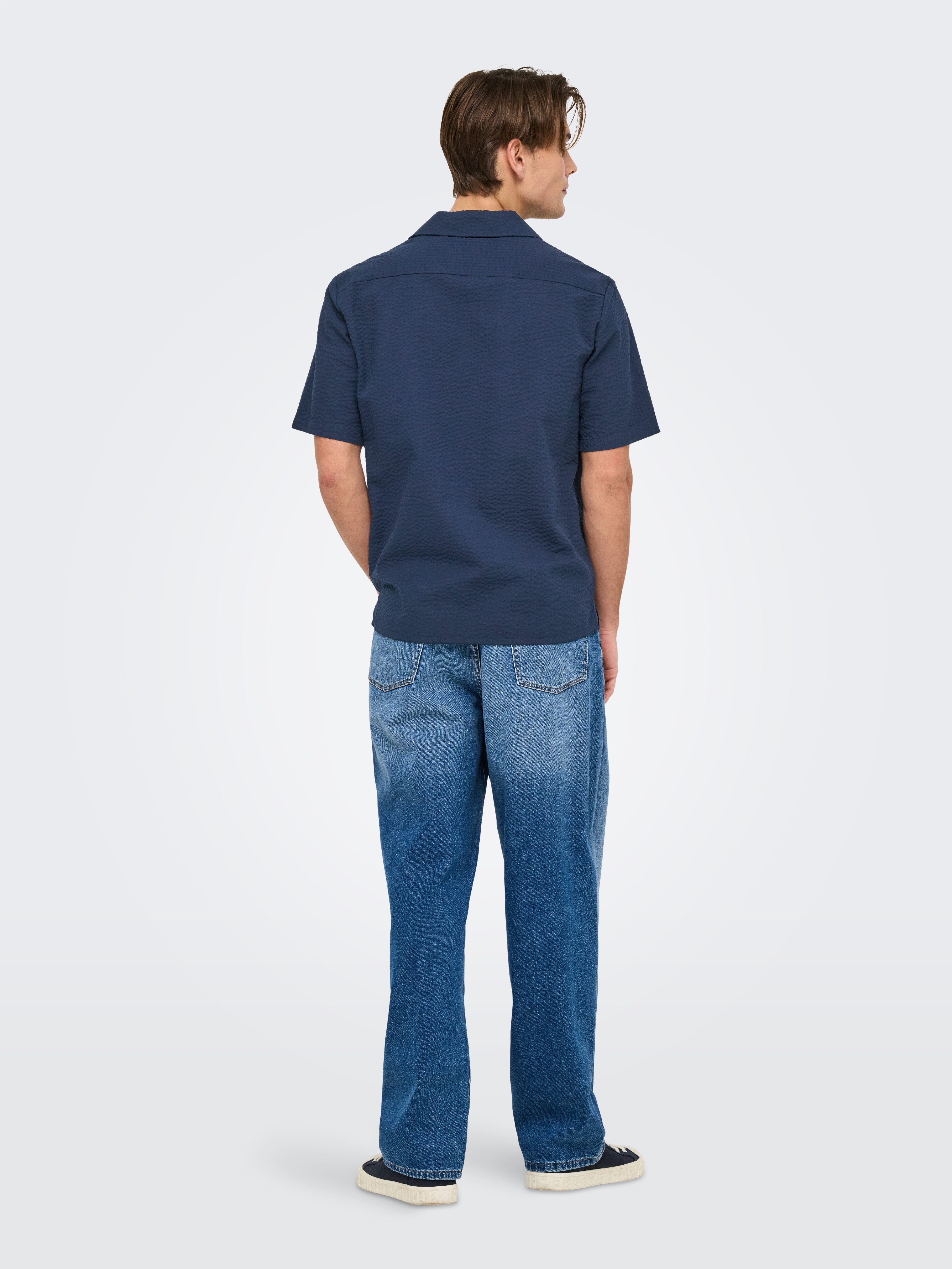 ONLY & SONS Overhemd met korte mouwen ONSEYE RESORT SEERS 0009 SHIRT NOOS