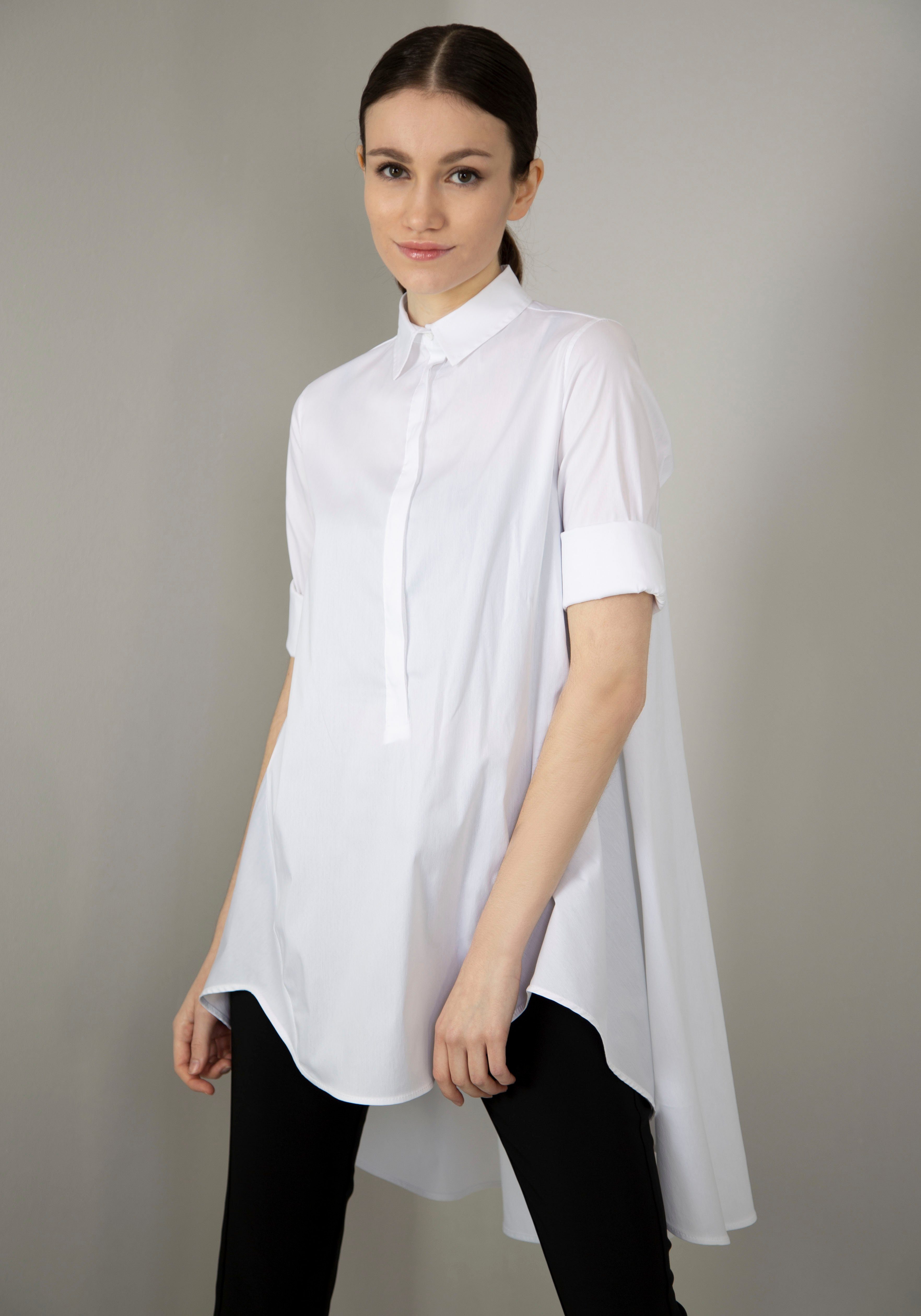 IMPERIAL Lange blouse IMP-C ED3ABF klokkend, lang model