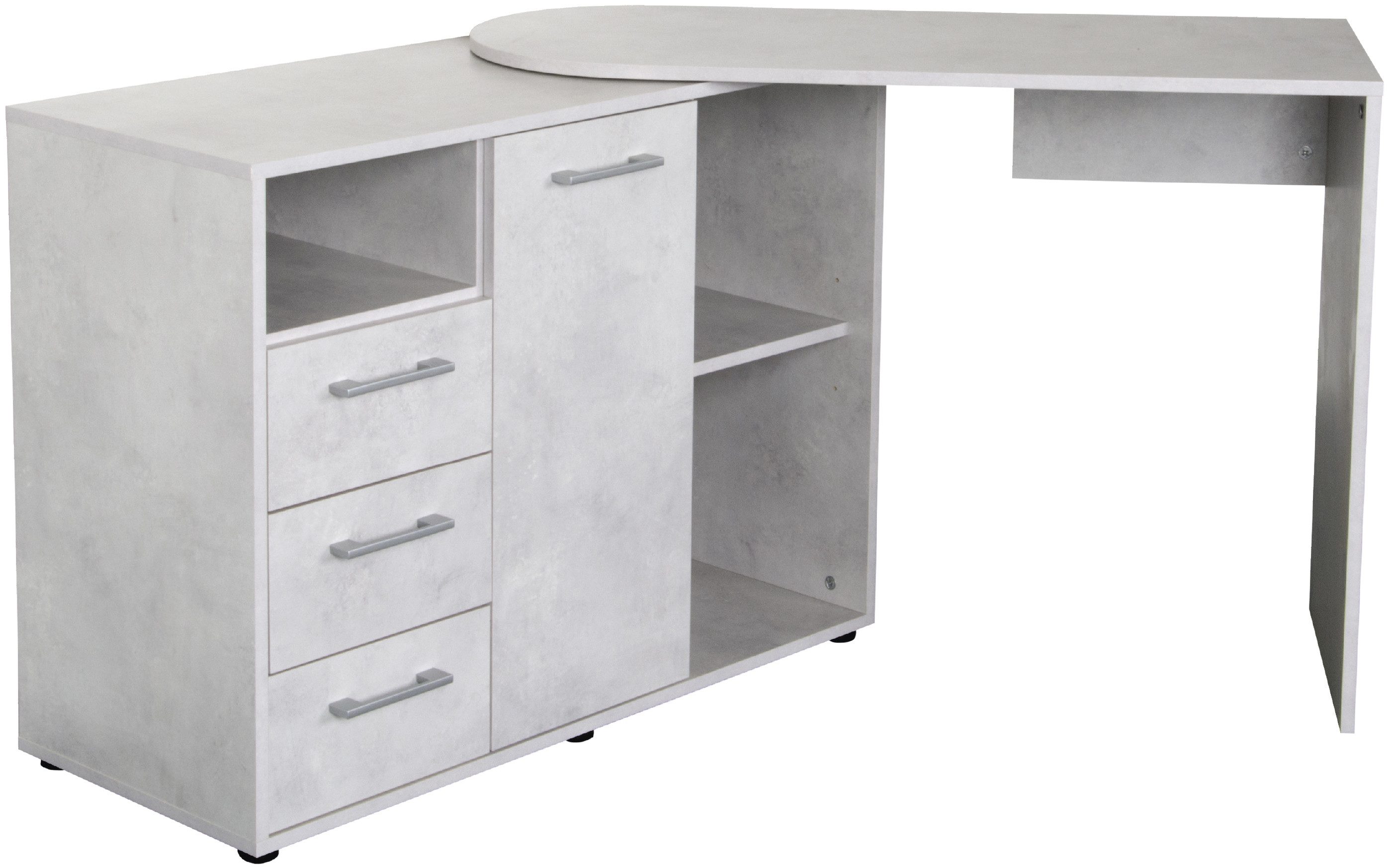 VOGL Möbelfabrik Bureau draaibaar tafelblad, ruimtebesparend, made in germany