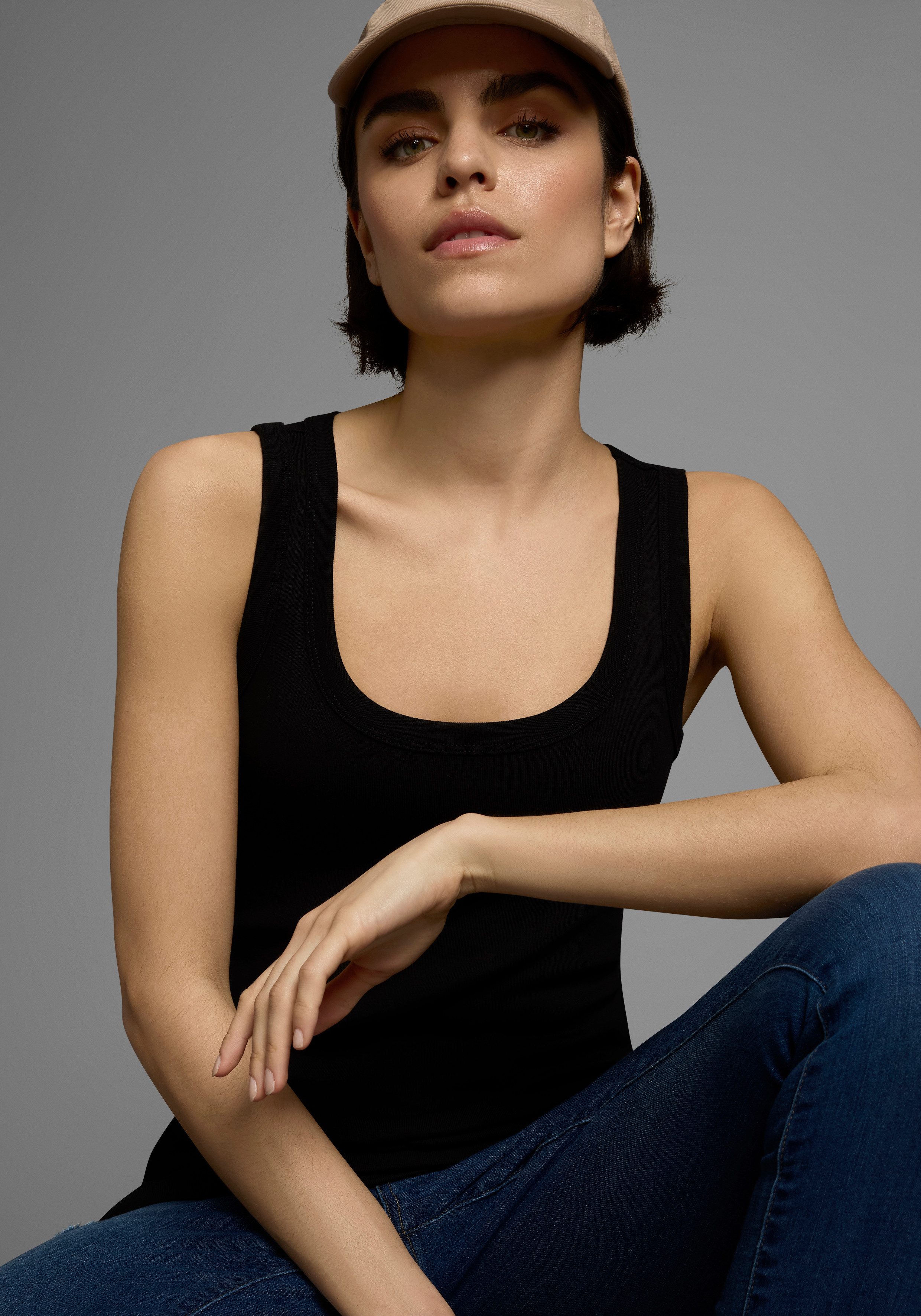 Flashlights Tanktop in een lang model (2-delig, Set van 2)