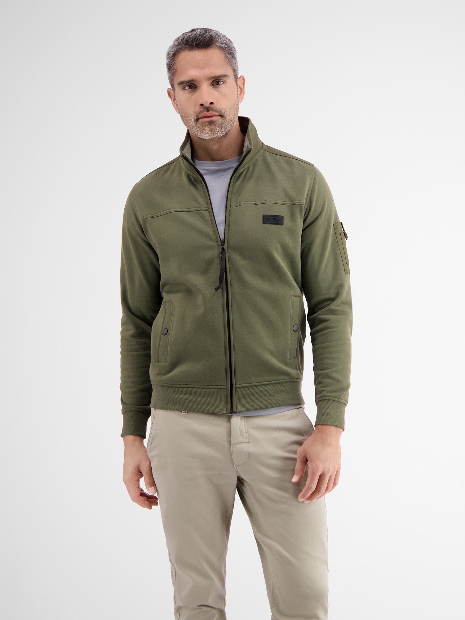 Lerros Sweatvest LERROS sweatshirt jack in zachte kwaliteit