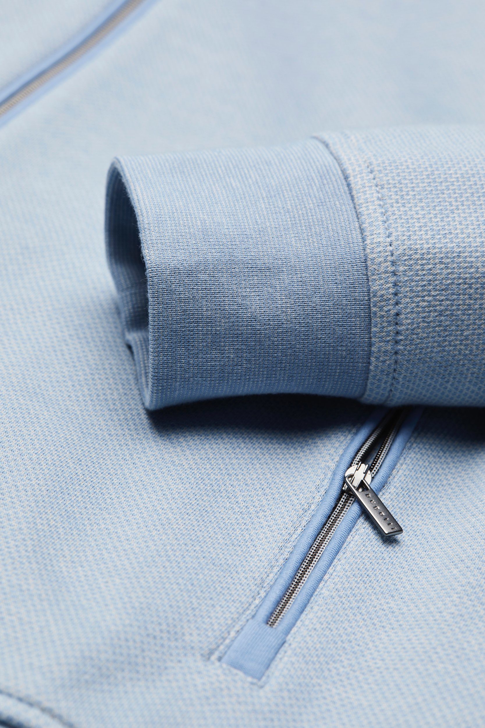 Bugatti Sweatshirt met collegkraag