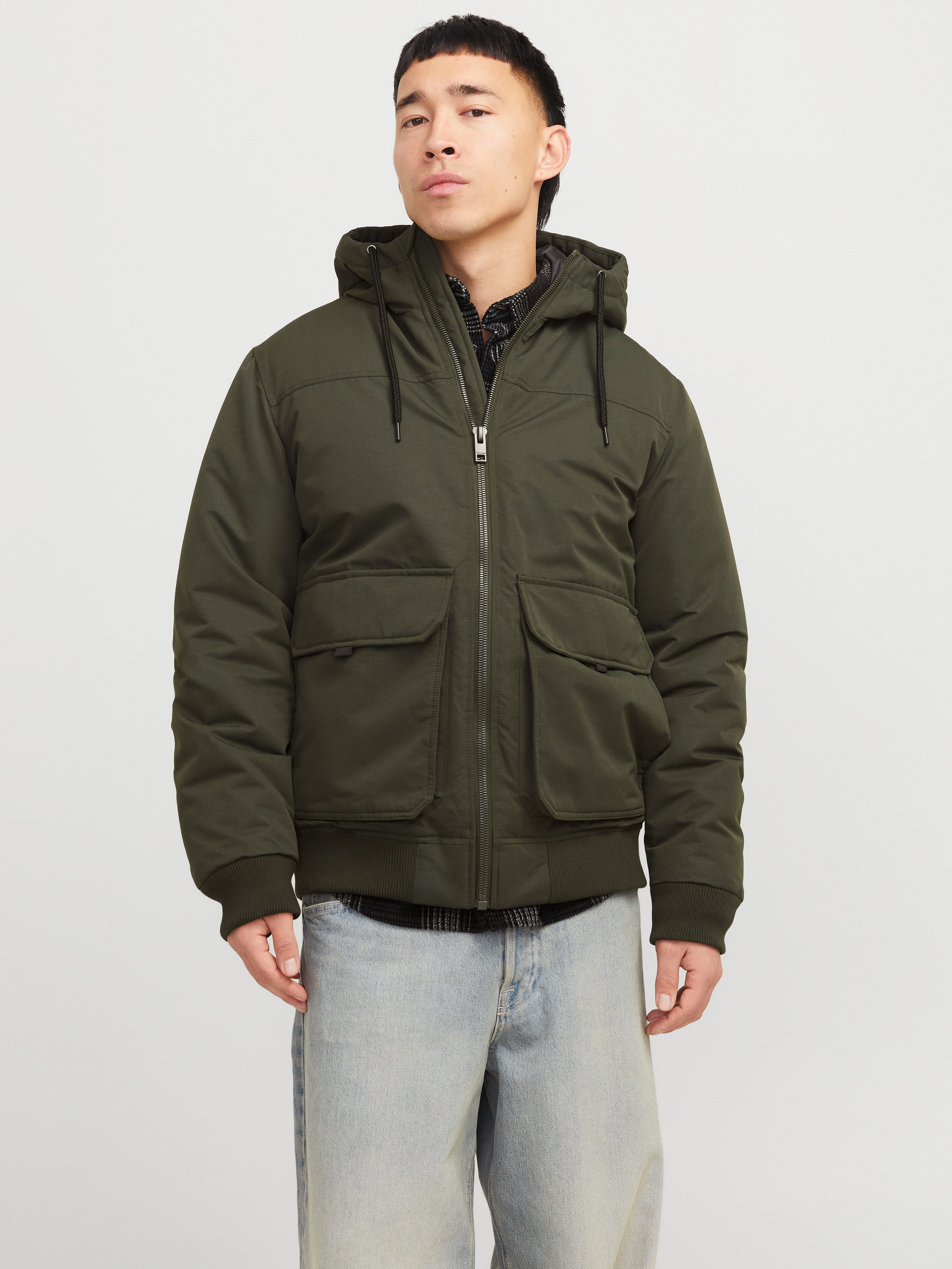 Jack & Jones Bomberjack JJCONSTRUCT BOMBER wandelen & outdoor maat S groen