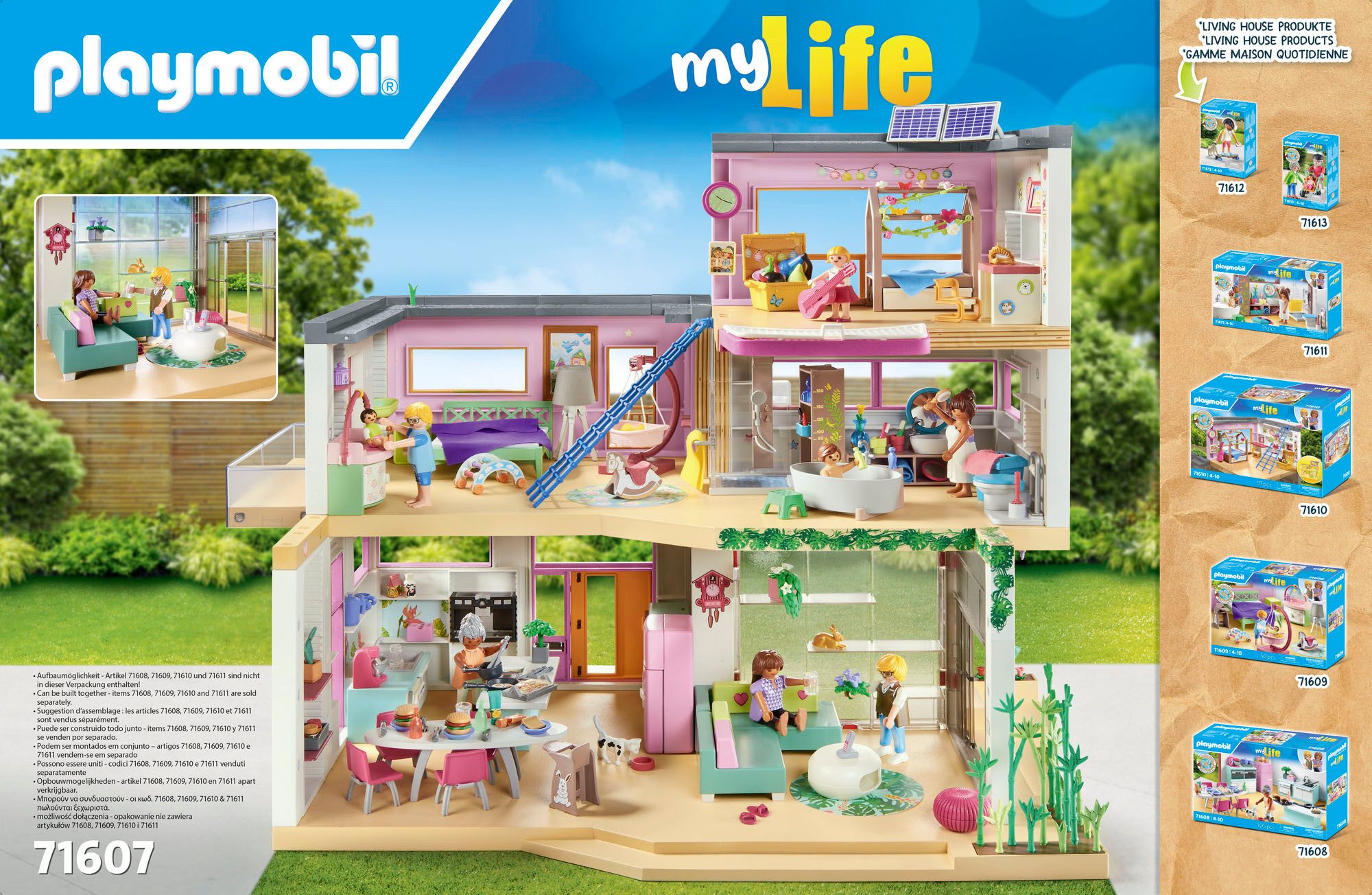 Playmobil® Constructie-speelset Woonhuis met Wintertuin (71607), myLife (312-delig)