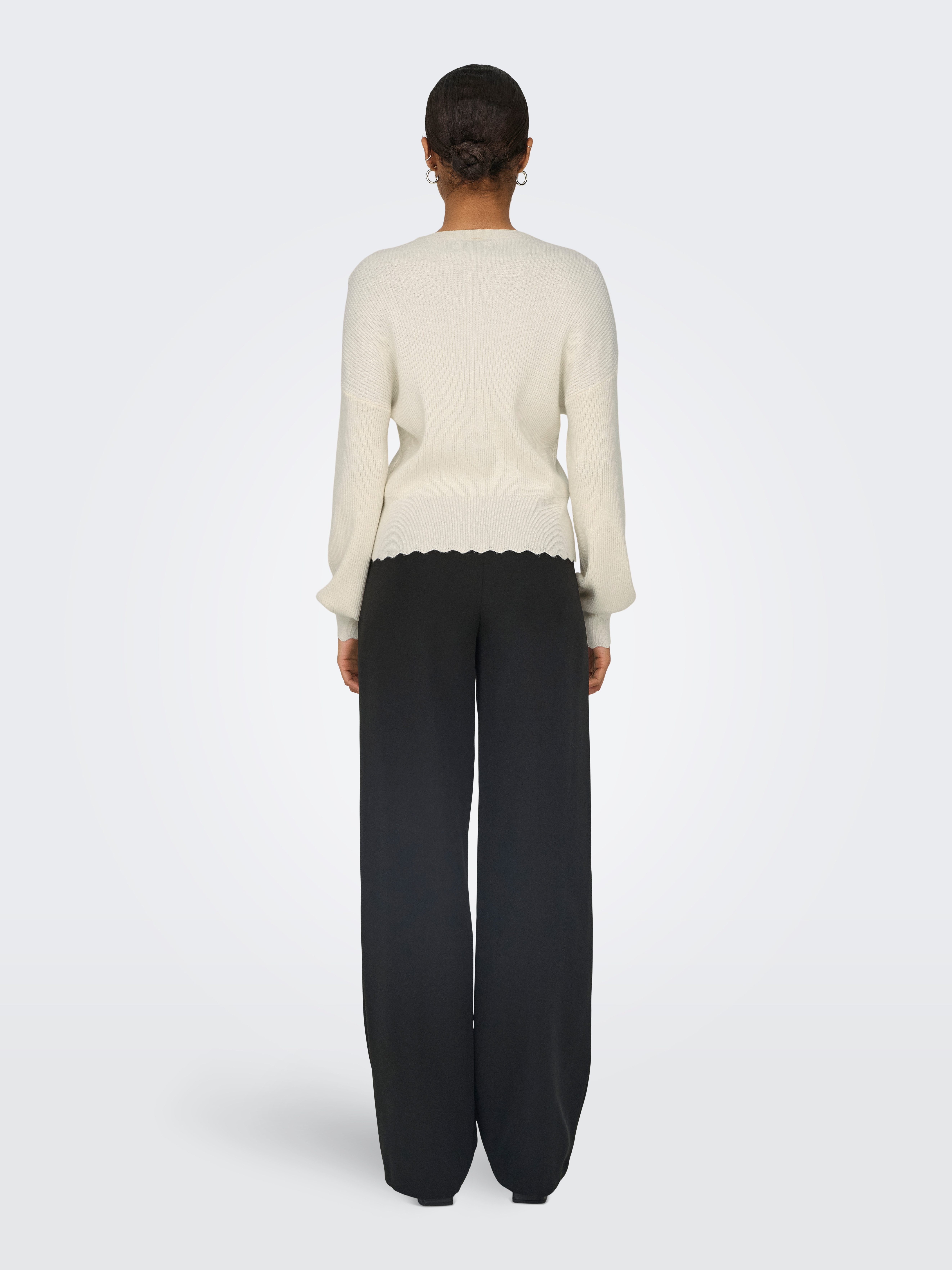 Only Trui met ronde hals ONLIBI LS O-NECK NOOS KNT
