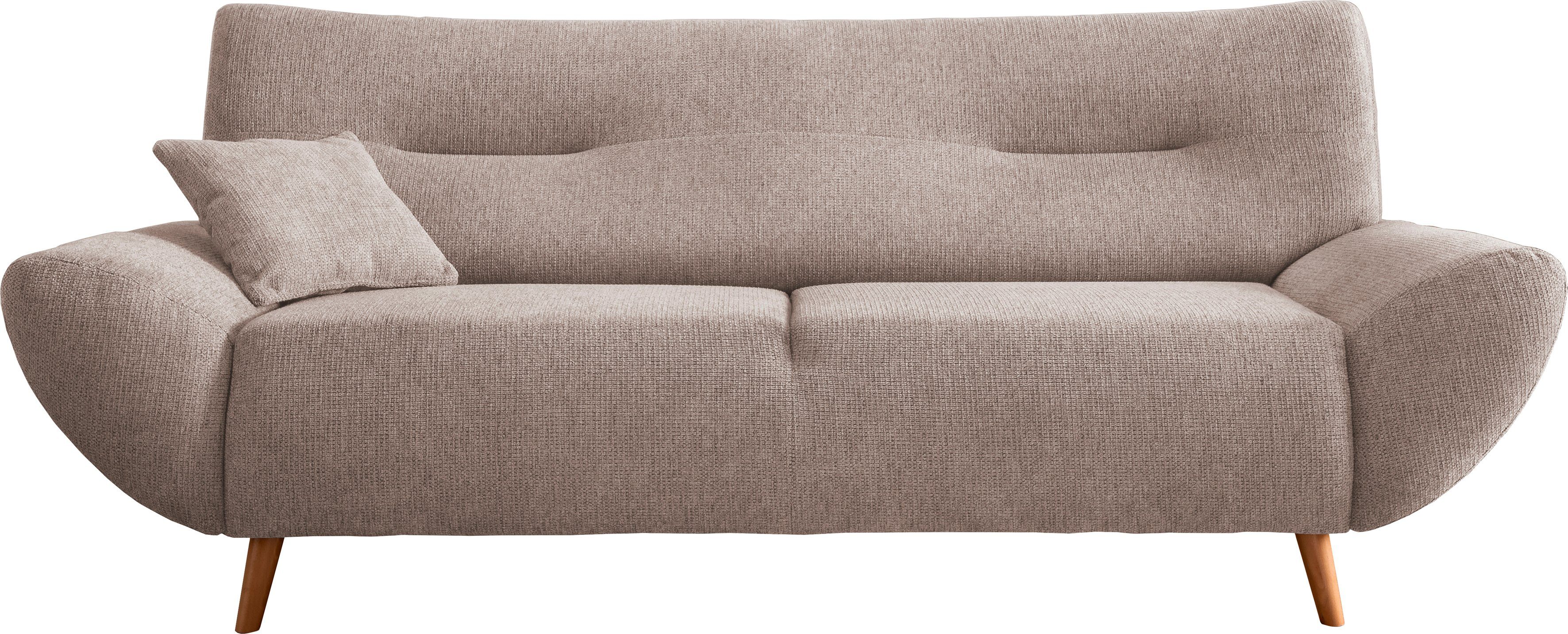 INOSIGN Zithoek Drago elegant en tijdloos, comfortabel, moderne vormtaal leverbaar als fauteuil/hoekbank, diverse stoffen, incl. 2 sierkussens (set, 3-delig)