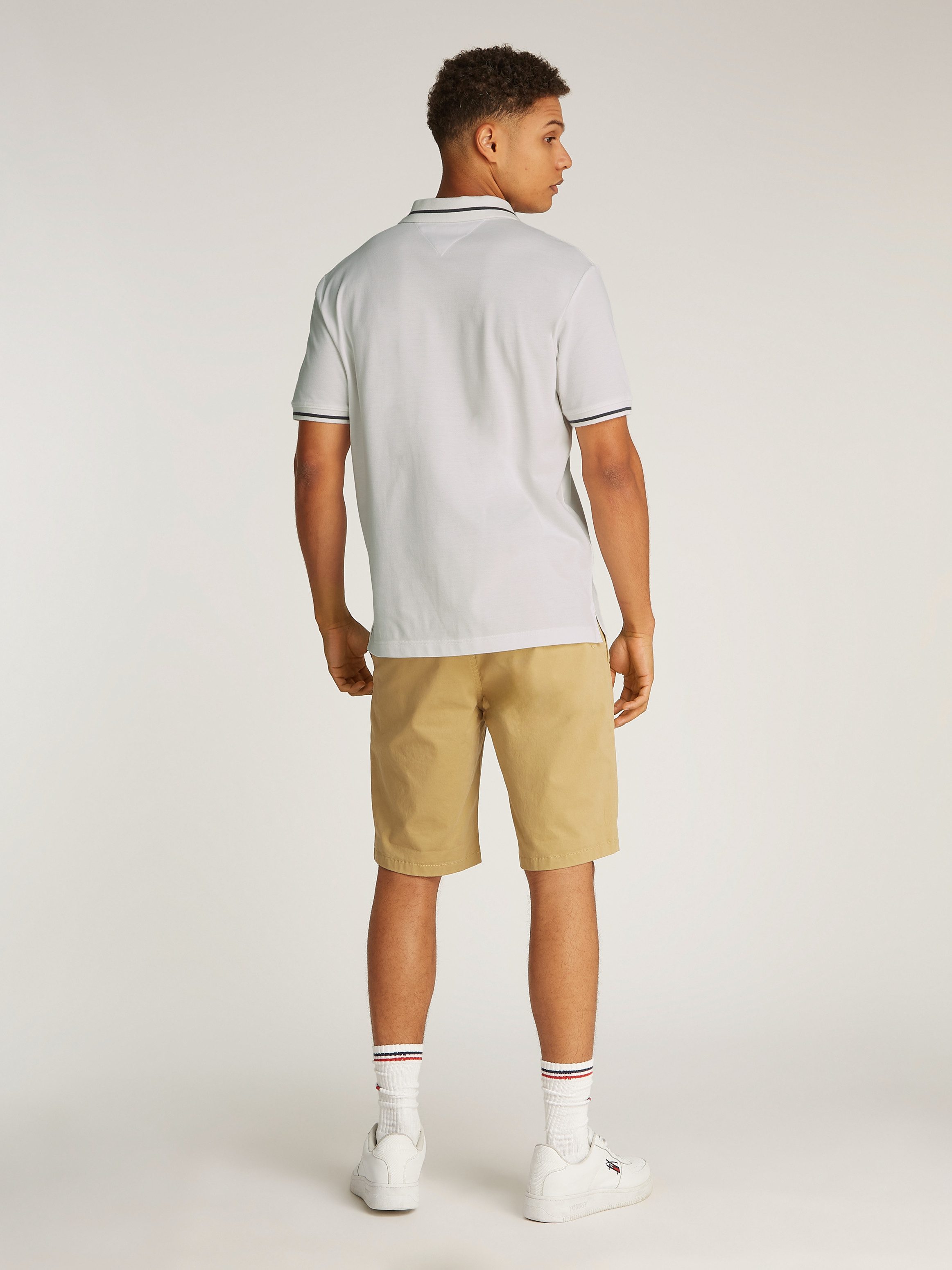 TOMMY JEANS Poloshirt TJM REG TIPPED POLO met gestreepte details