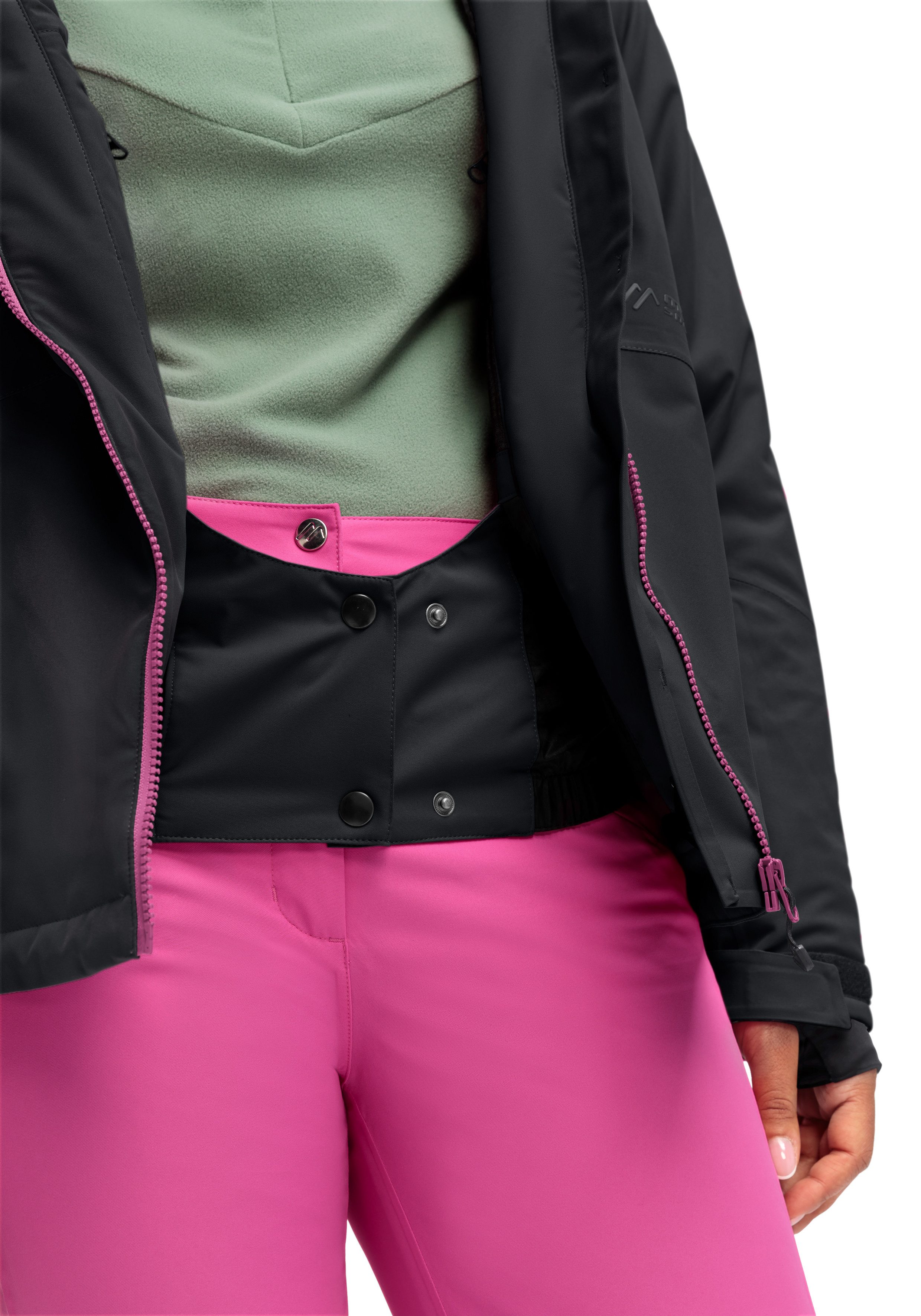 Maier Sports Ski-jack Straja Dames winterjack, wind/waterdicht, 3 ritszakken en capuchon