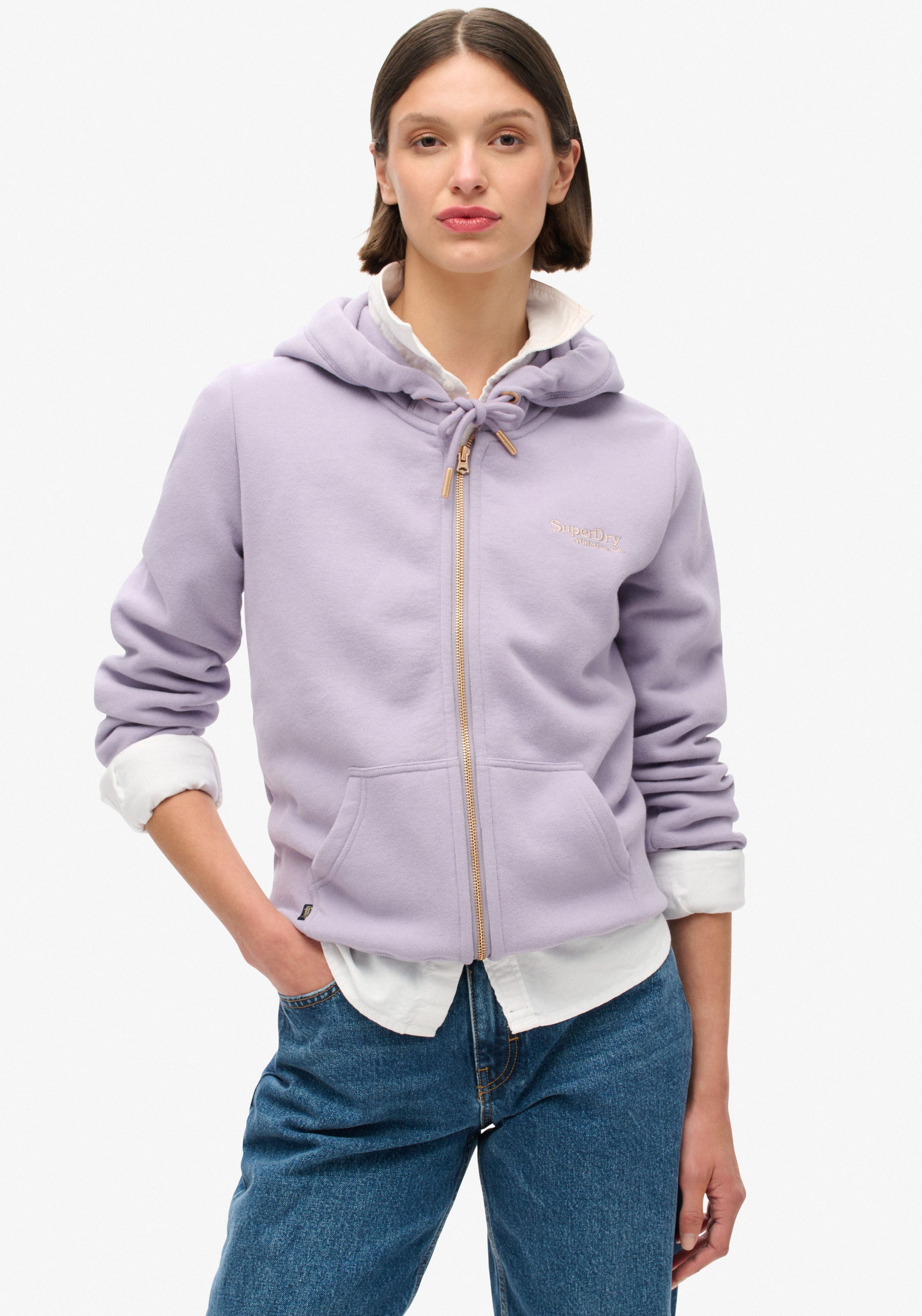 Superdry Capuchonsweatvest ESSENTIAL LOGO ZIP HOODIE