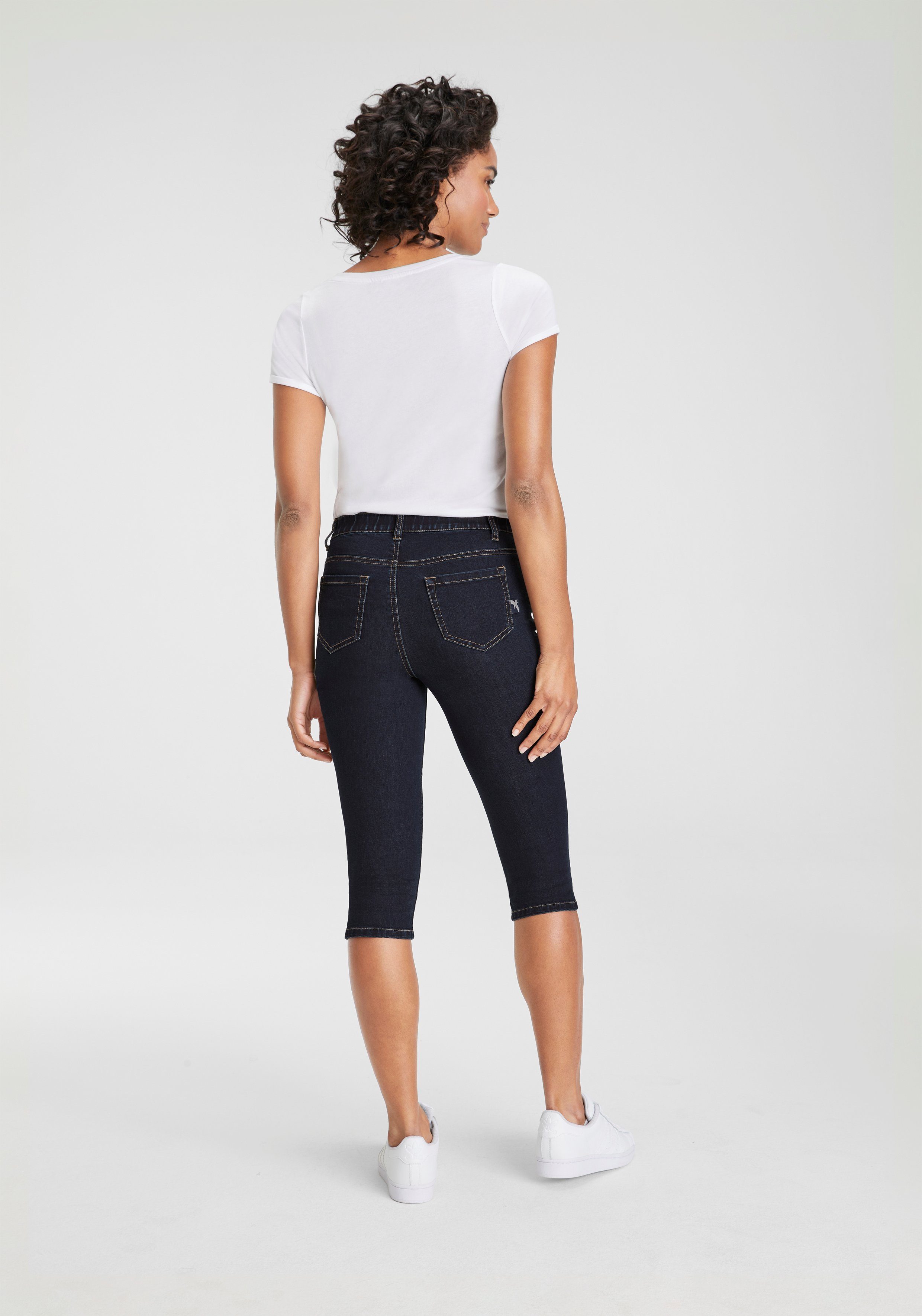 Arizona Capri jeans Ultra Stretch extra-strak gesneden pasvorm, hoge taille, in capri-lengte