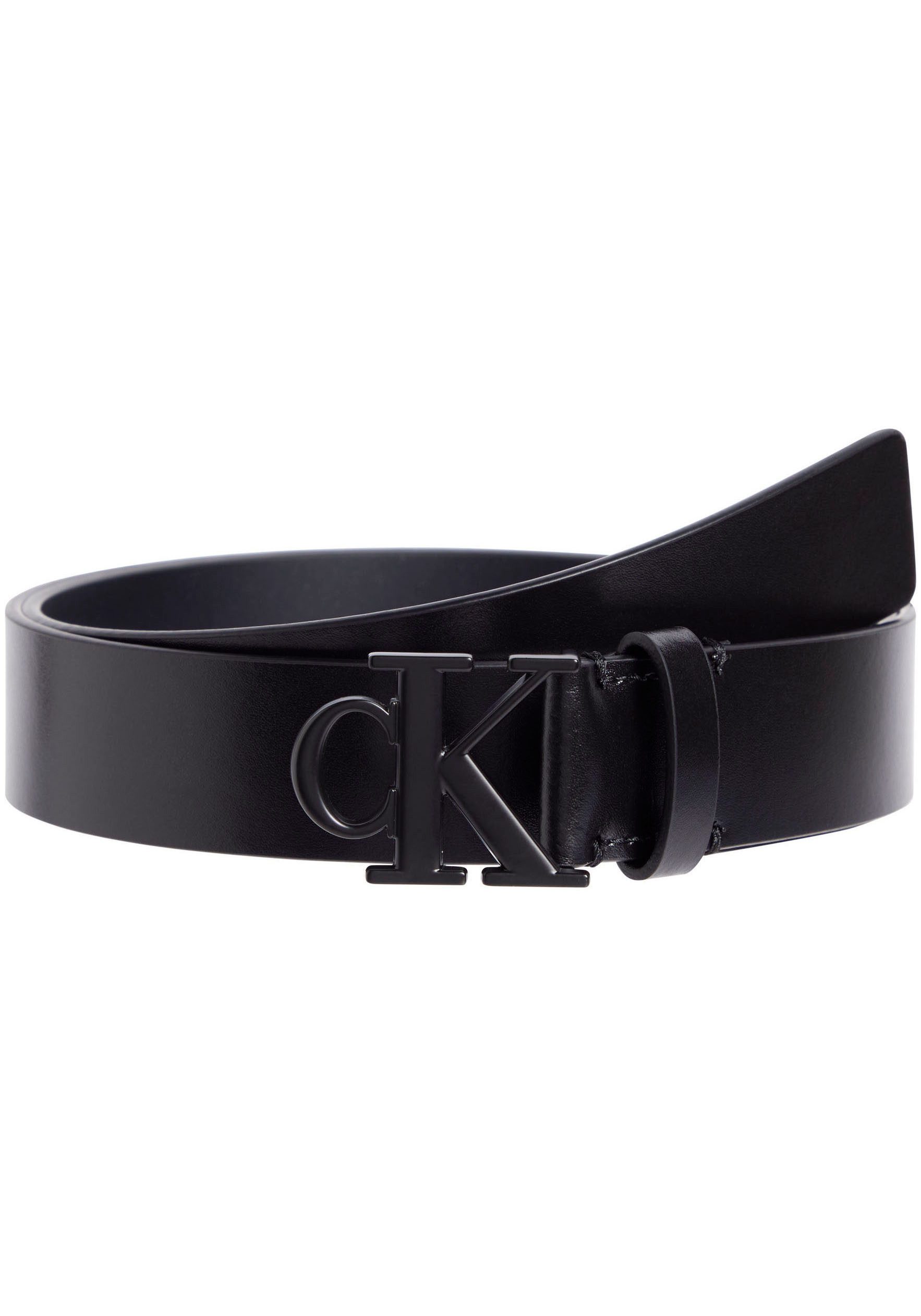 Calvin Klein Leren riem MONOGRAM TONAL PLAQUE BELT 30MM