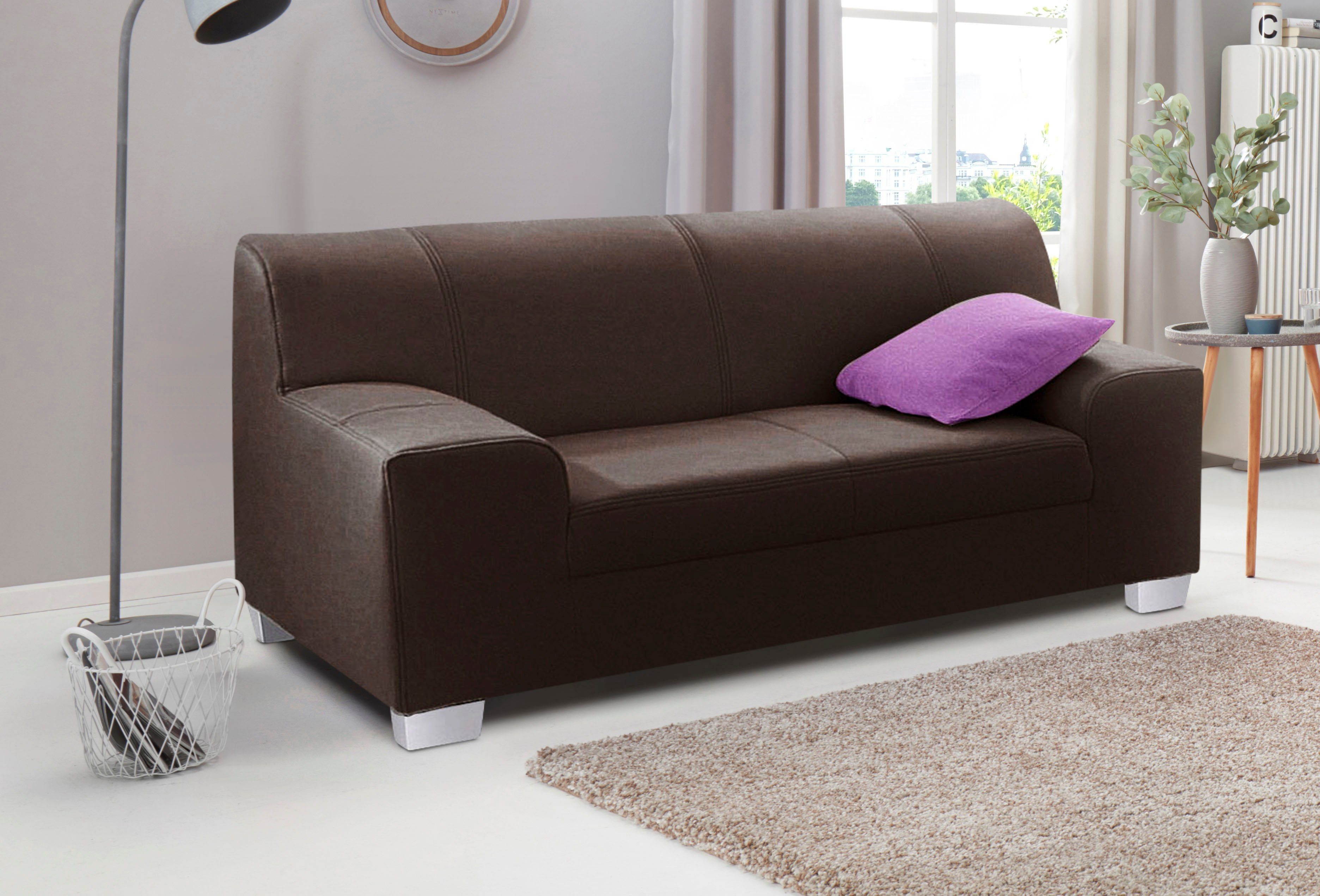DOMO collection 2-zitsbank Amando tijdloos en modern, comfortabel,