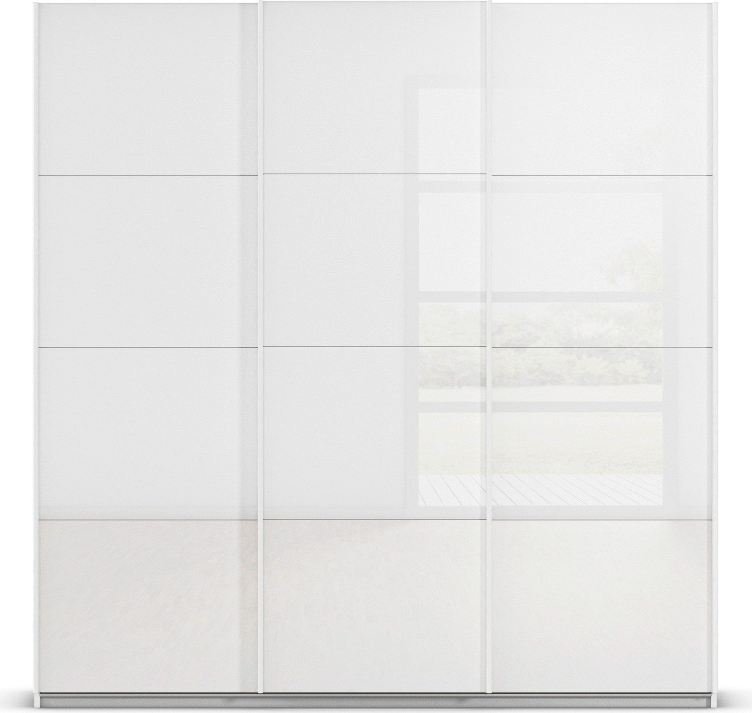 rauch Schuifdeurkast Kledingkast Kast Garderobe AGORDO met Glasfront doordachte binnenuitrusting, in 4 breedtes en 2 hoogtes made in germany