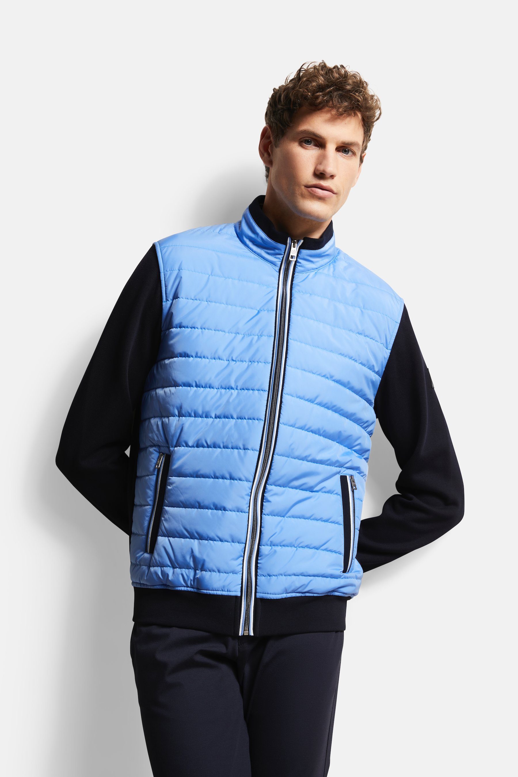 Bugatti Sweatvest met breedtestiksels heren sweatvesten maat 3XL blauw