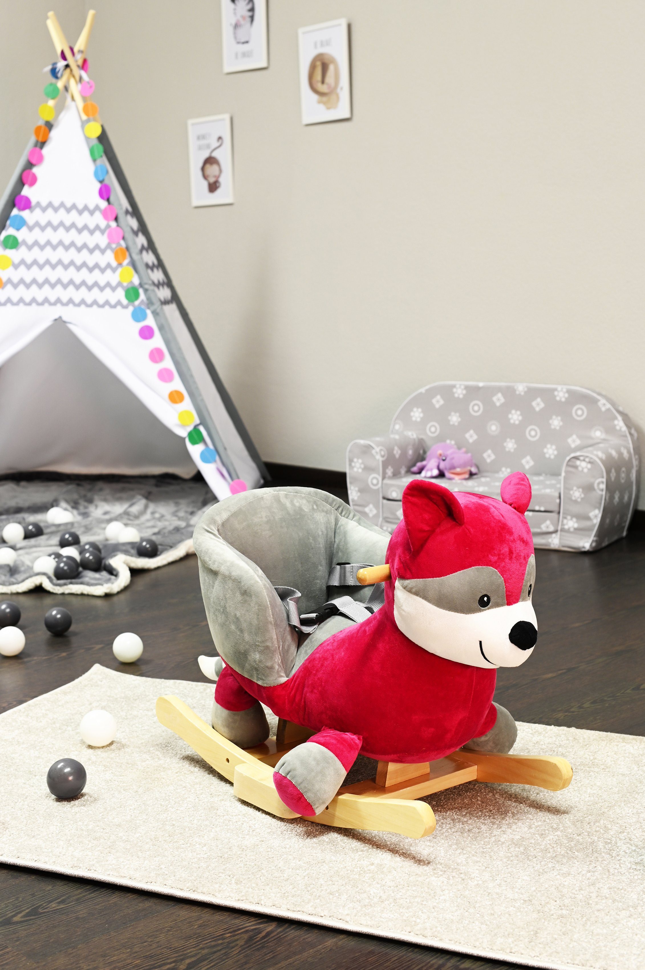 Knorrtoys® Schommeldier Wasbeer