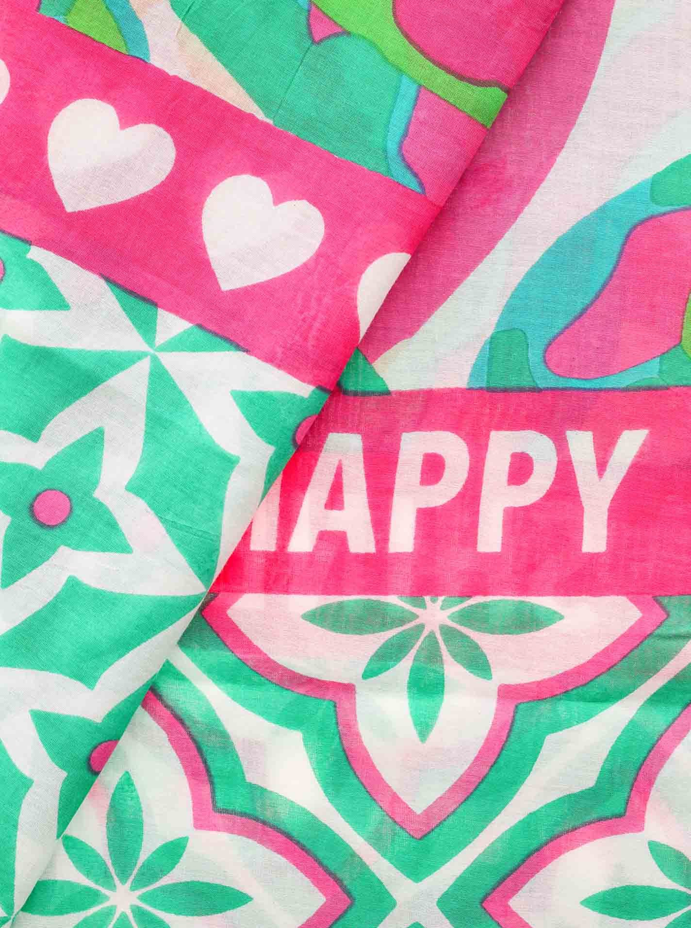 Zwillingsherz Modieuze sjaal Shine And Be Happy