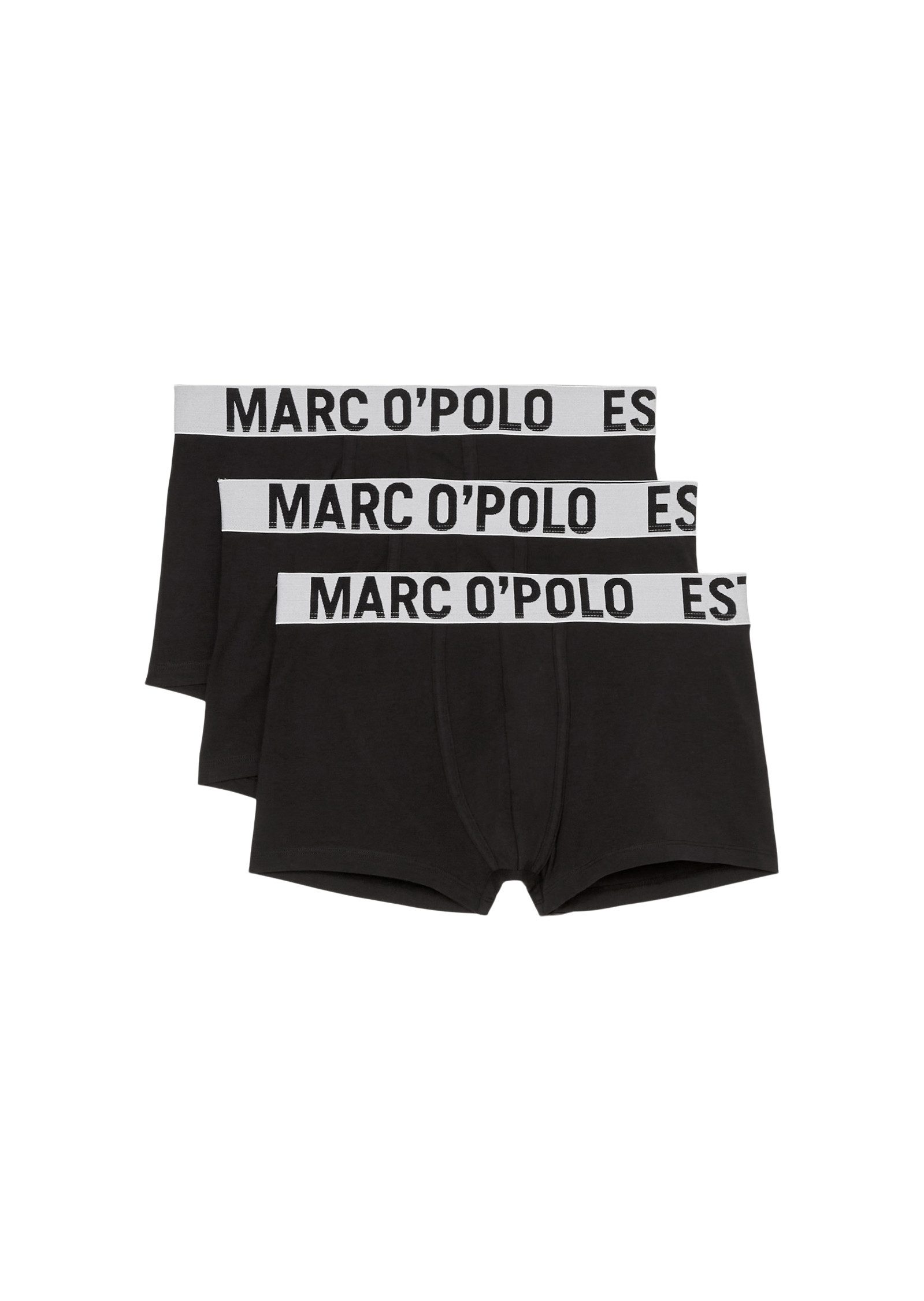 Marc O'Polo Boxershort Essentails met elastische logoband (Set van 3)