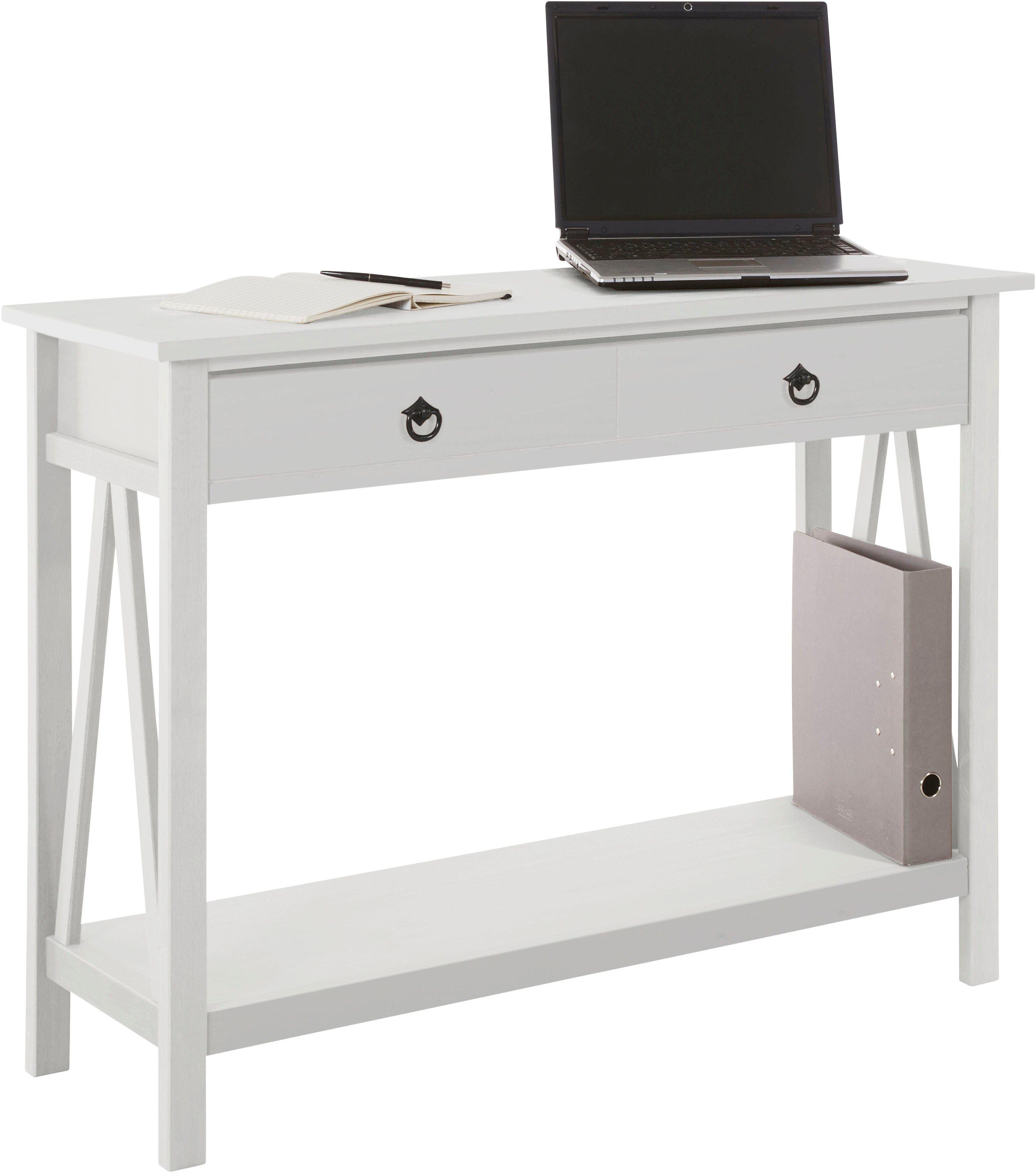Timbers Sidetable Fonville Grenen, plank en lade, breedte 106,5 cm, hoogte 79 cm (1 stuk)