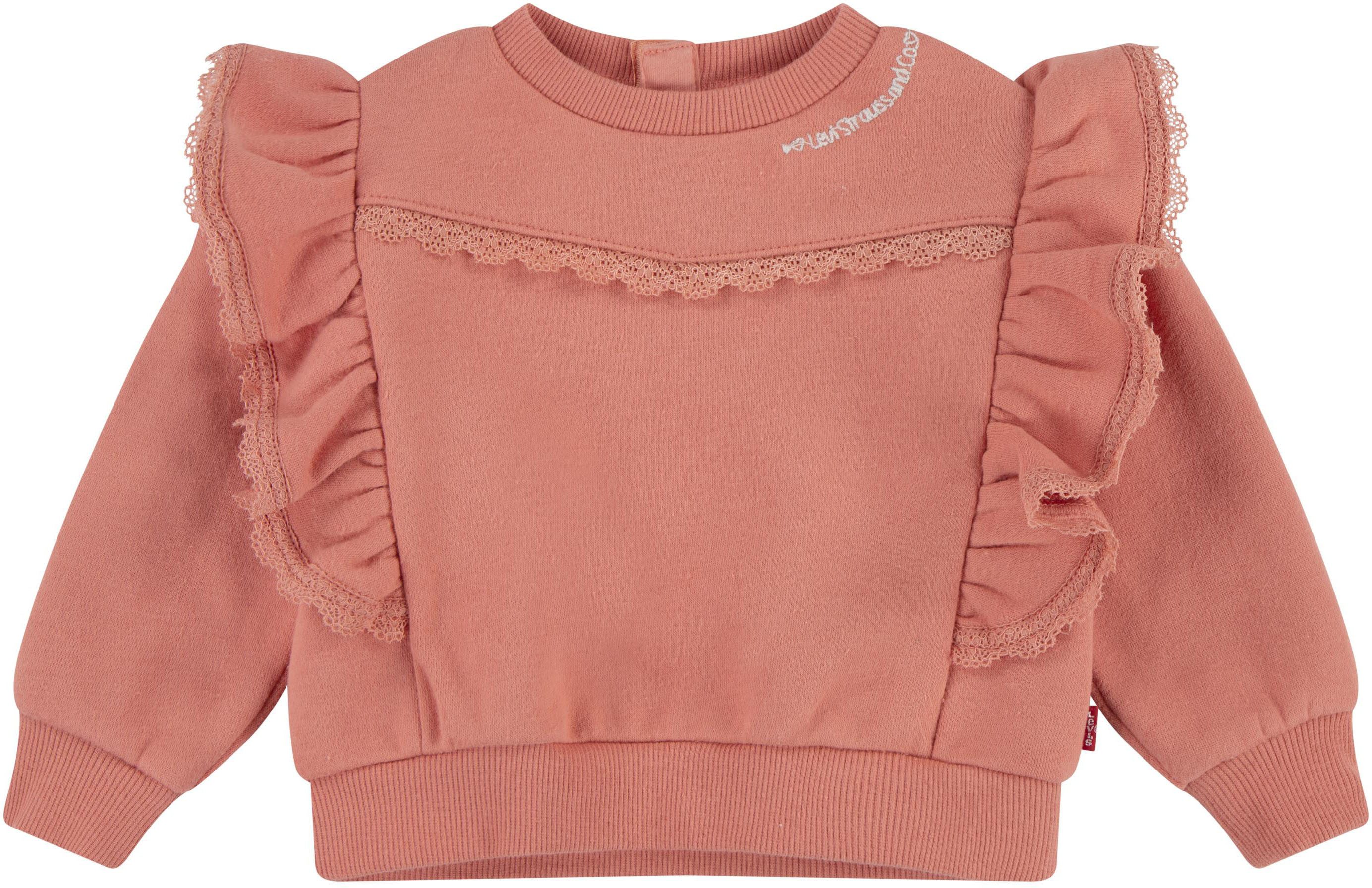 Levi's Kidswear Sweatshirt met ruches voor meisjes