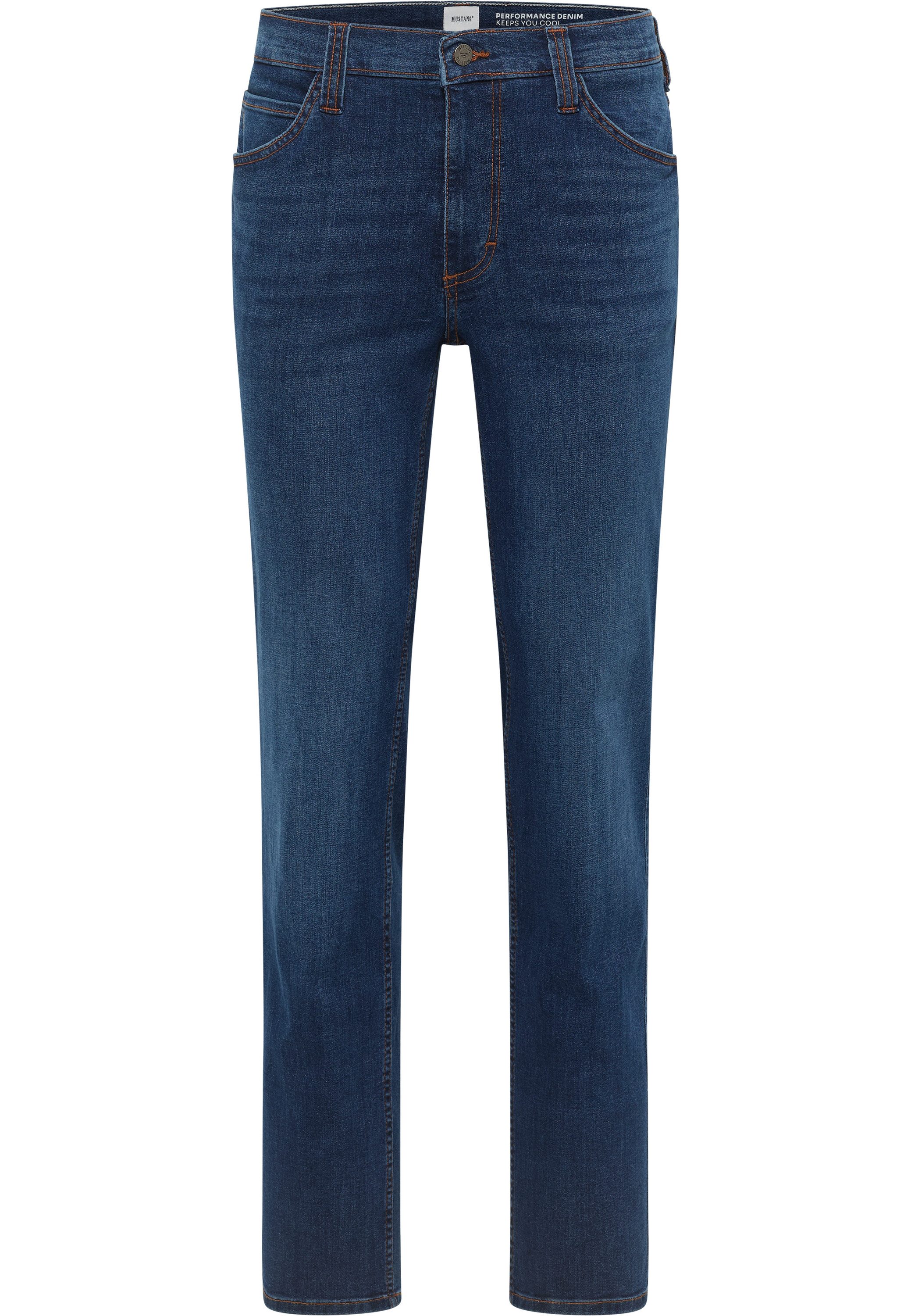 MUSTANG Straight jeans Heren stijl Tramper recht heren jeans maat 38 blauw