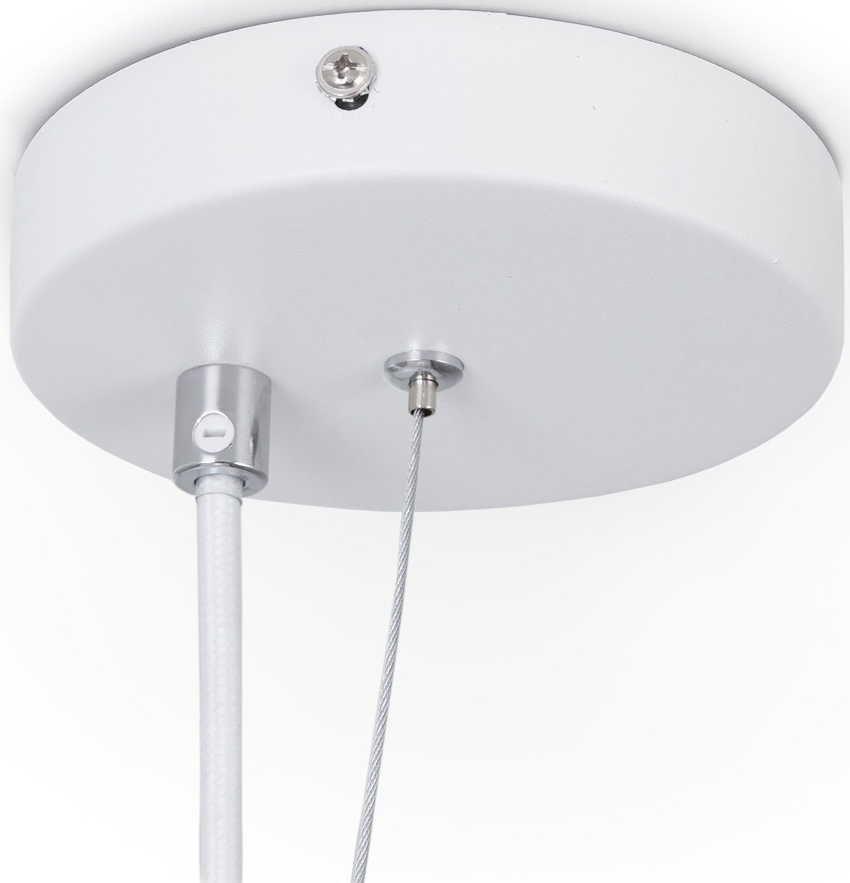 Paco Home Hanglamp Kotter Led, E27, lamp voor woonkamer eetkamer keuken, in hoogte verstelbaar
